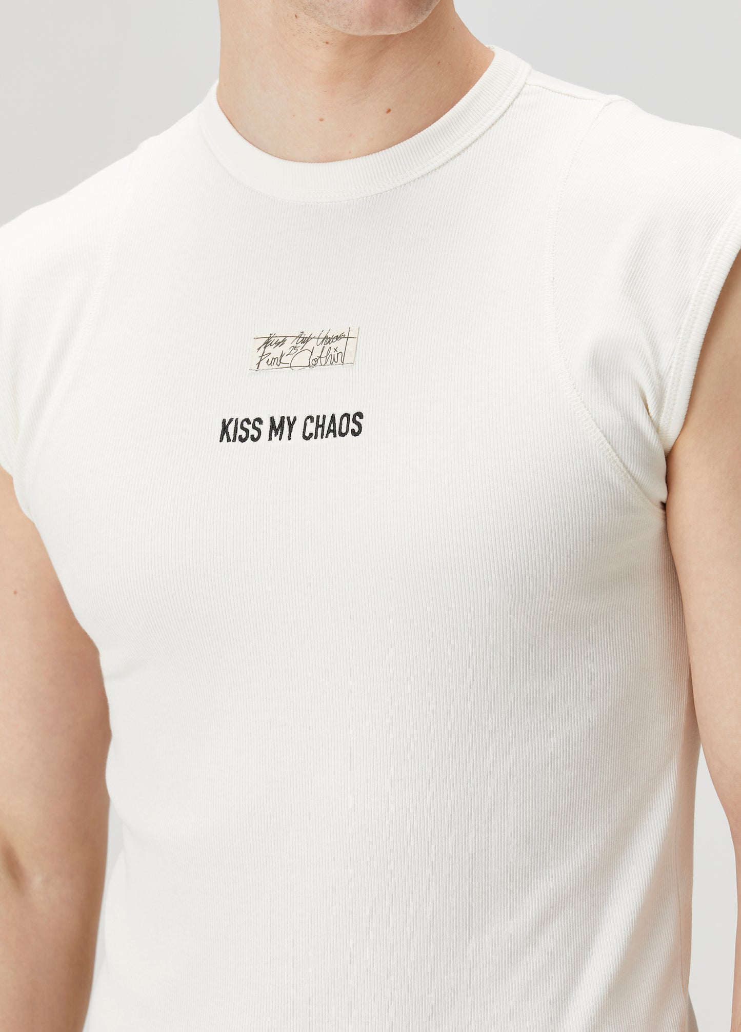 Day to Night in LA Rib Tank Top With Patch