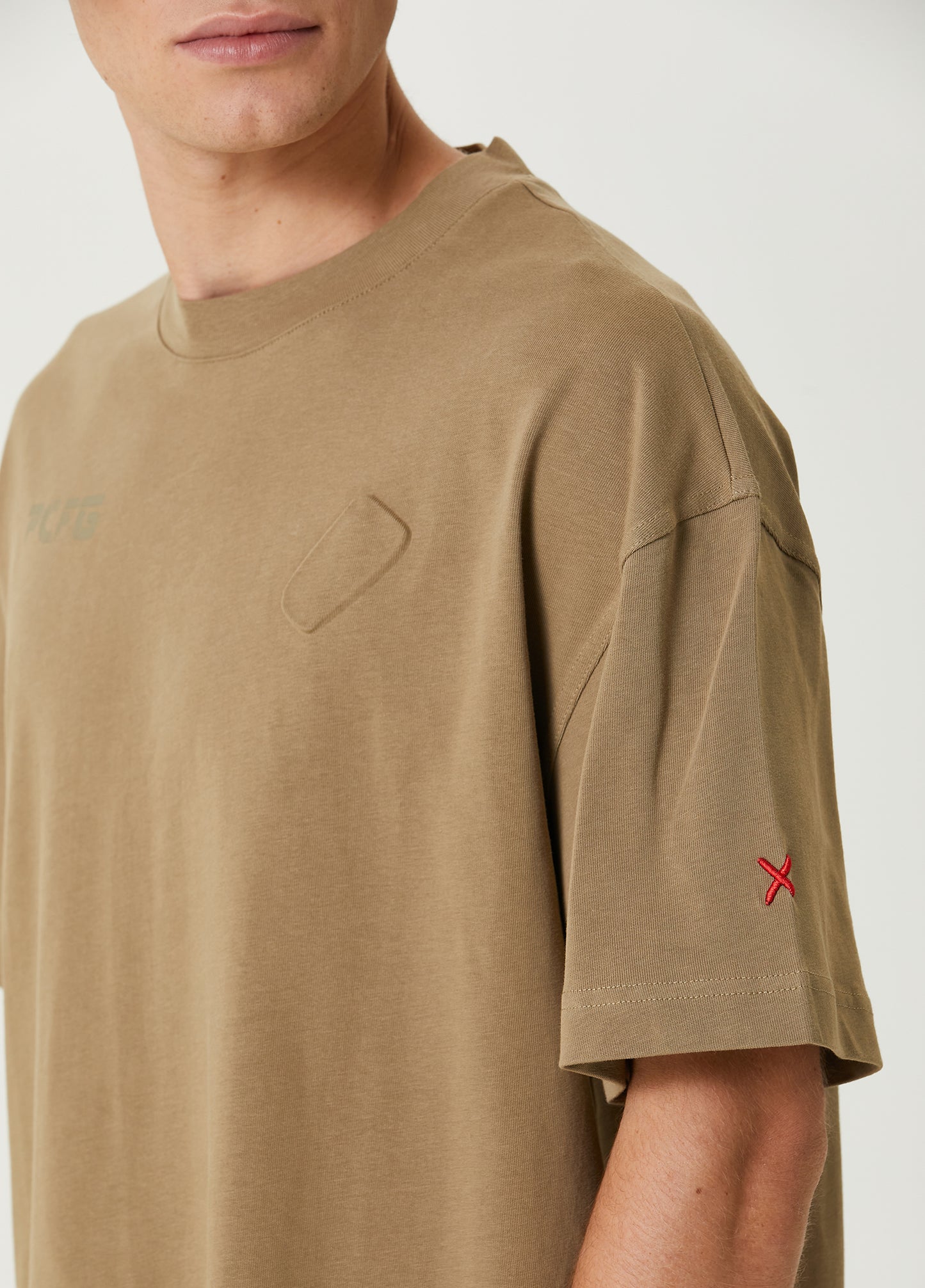Boomerang Oversized Tee With Emboss Detail