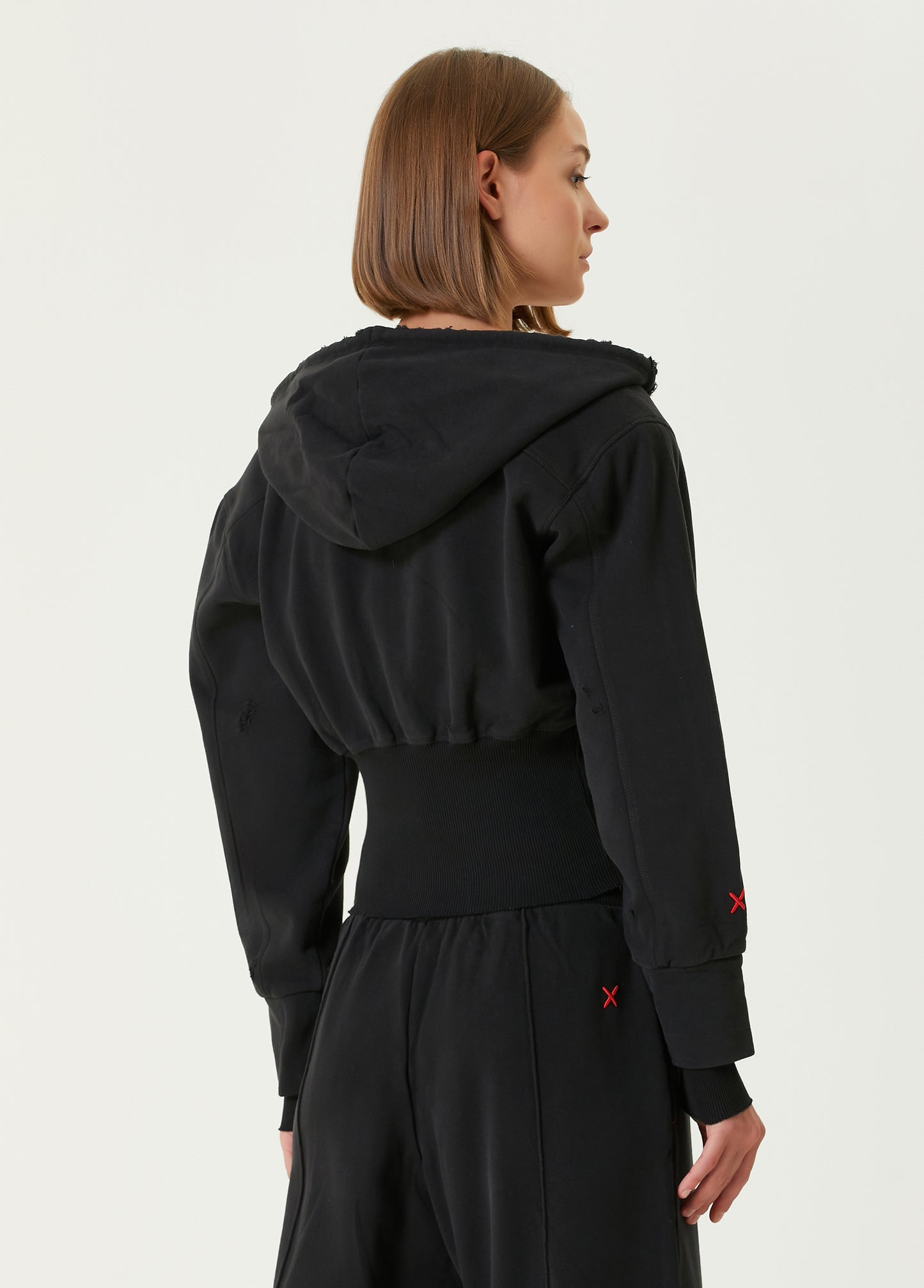 Your *itch Korse Detaylı Fermuarlı Hoodie