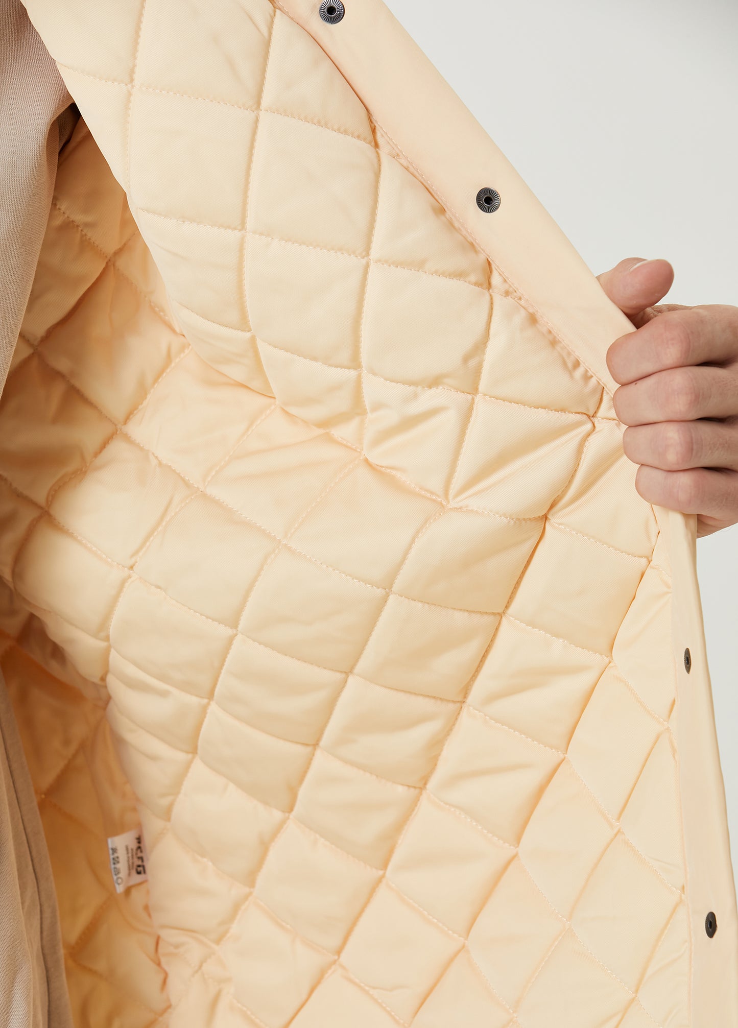 Boomerang Kontrast Şerit Detaylı Oversize Şişme Mont