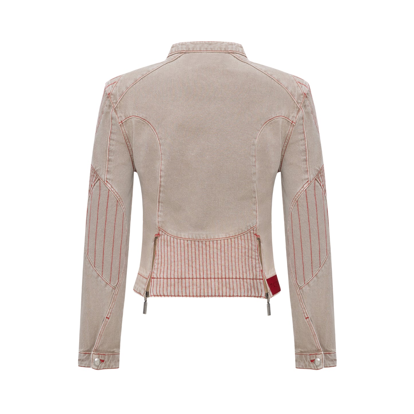 Day to Night in LA Soluk Görünümlü Motorcu Denim Ceket