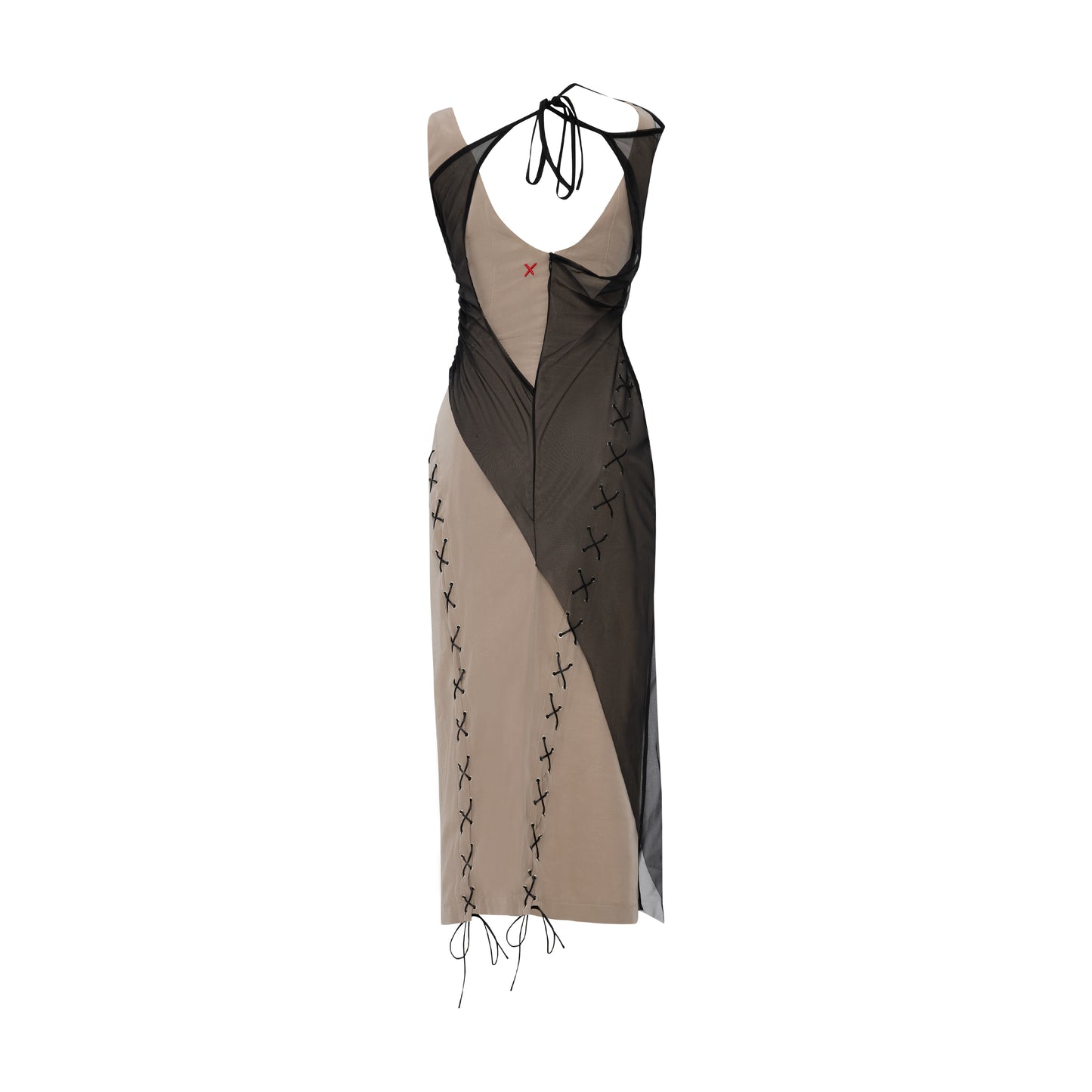 Day to Night in LA Tüllü Dar Kesim Elbise