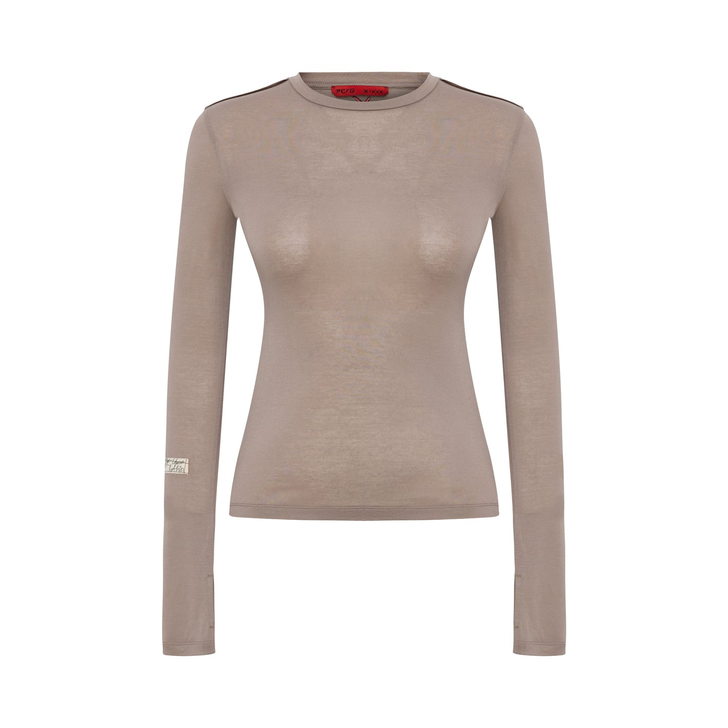 Day to Night in LA Transparan Uzun Kollu Üst