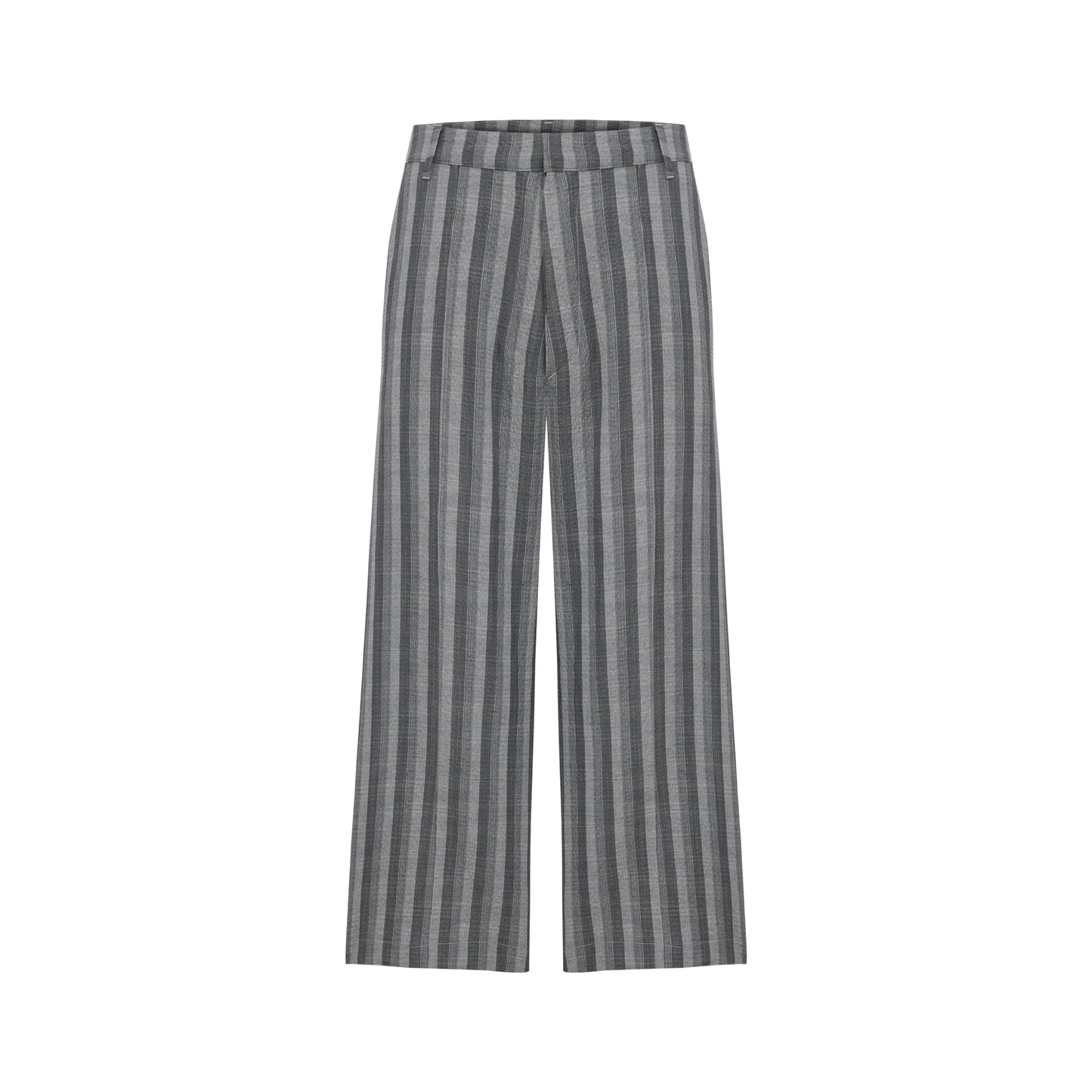 LINEN & COTTON BLEND CHECKED WOVEN SHORT