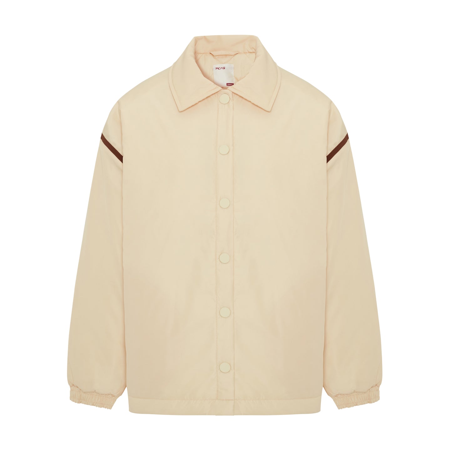 Boomerang Kontrast Şerit Detaylı Oversize Şişme Mont