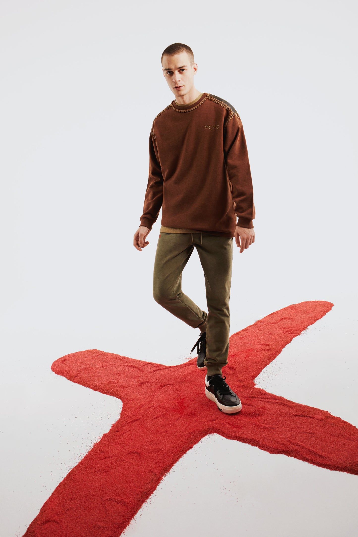 Boomerang Örgü Detaylı Sweatshirt