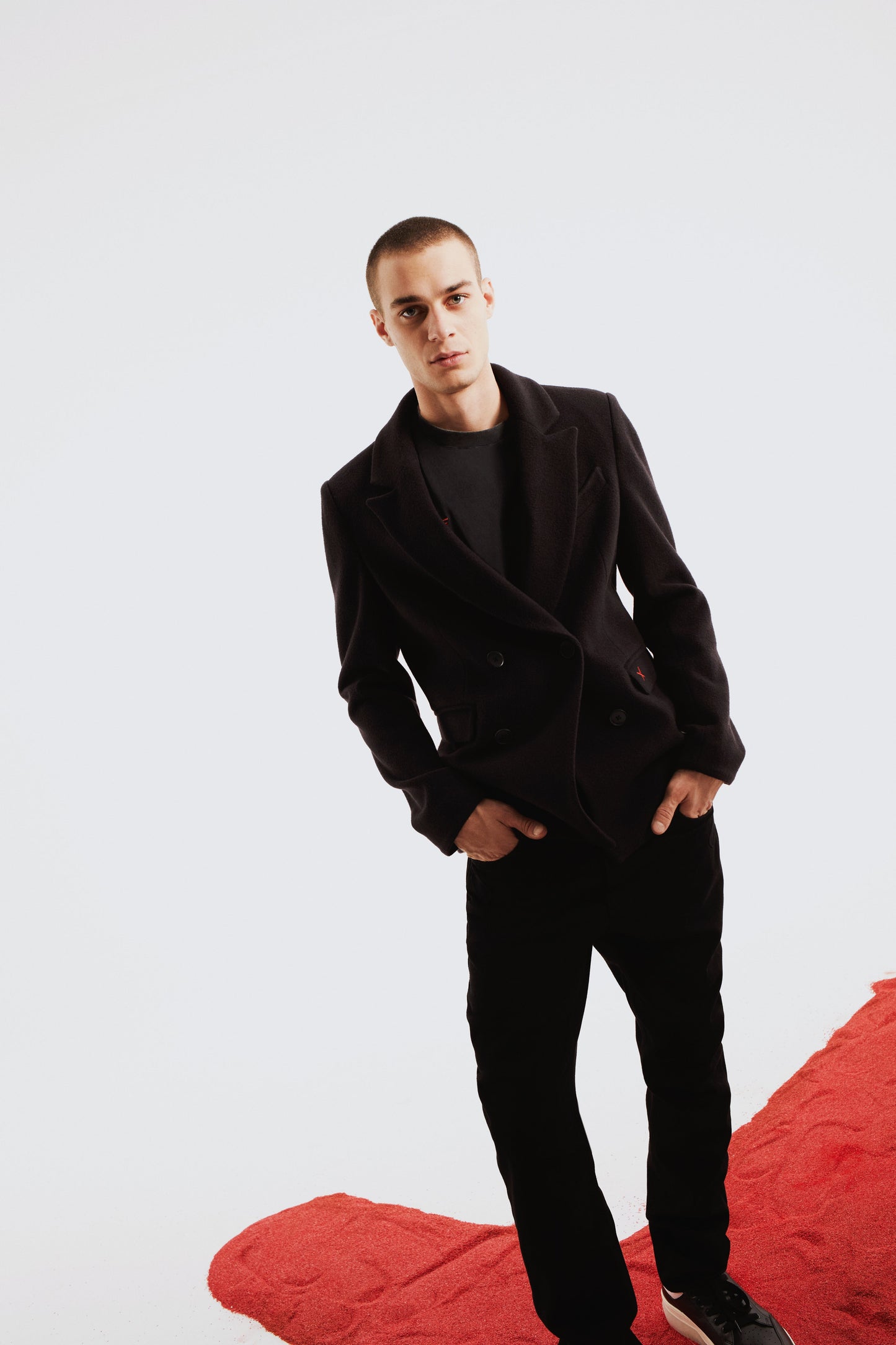 Boomerang Çift Düğmeli Kaban