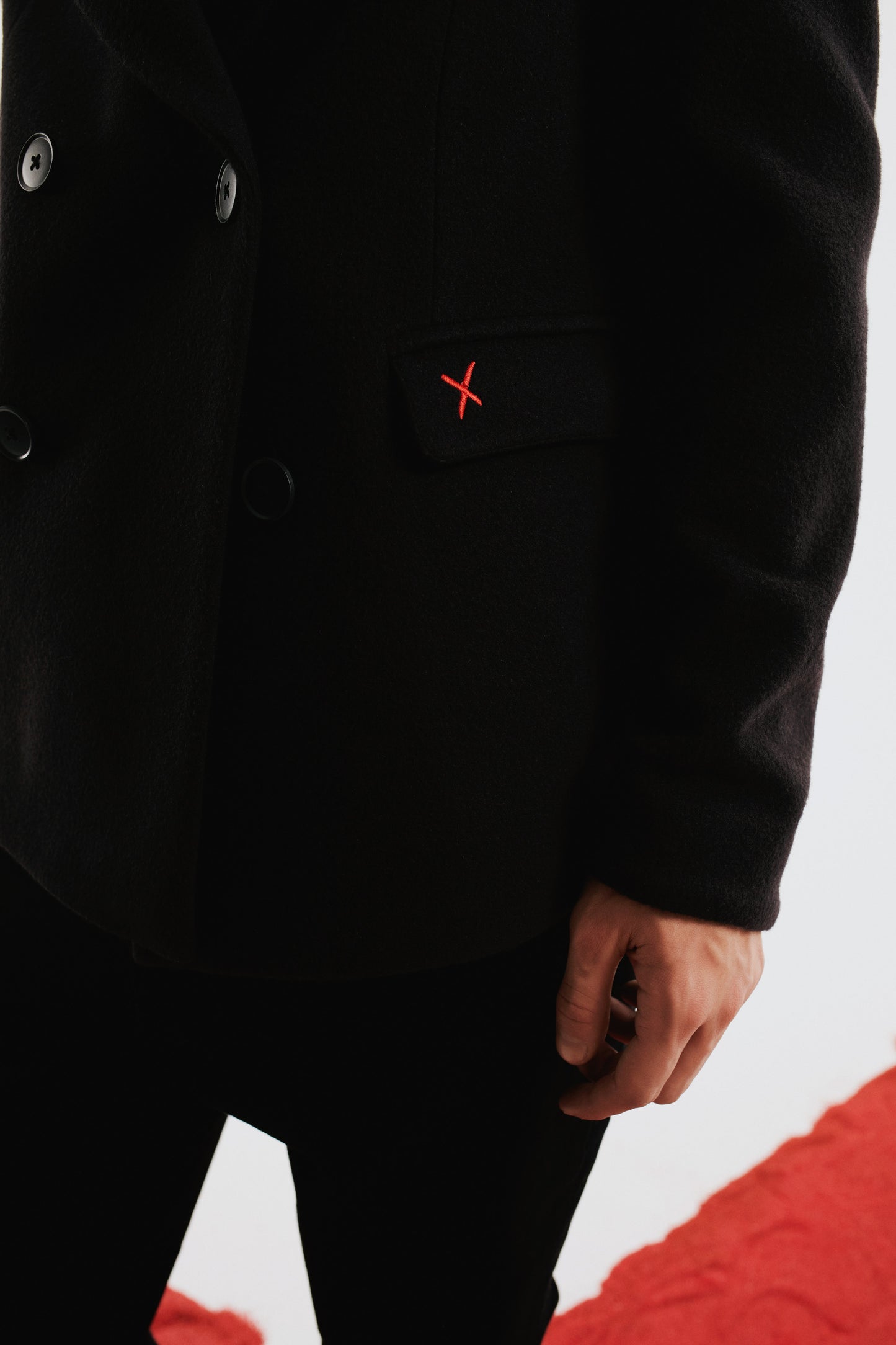 Boomerang Çift Düğmeli Kaban