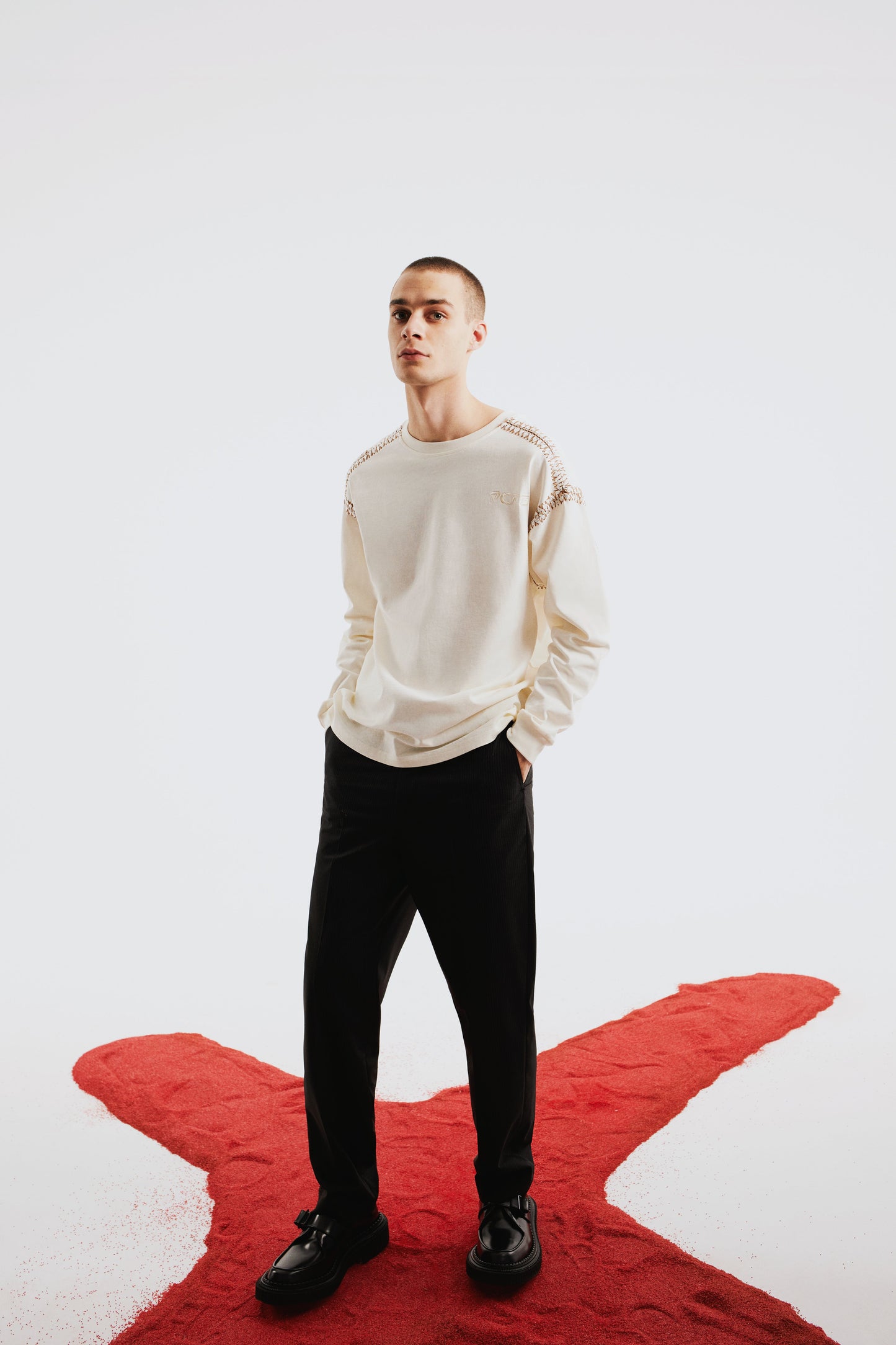 Boomerang Knit Detail T-shirt