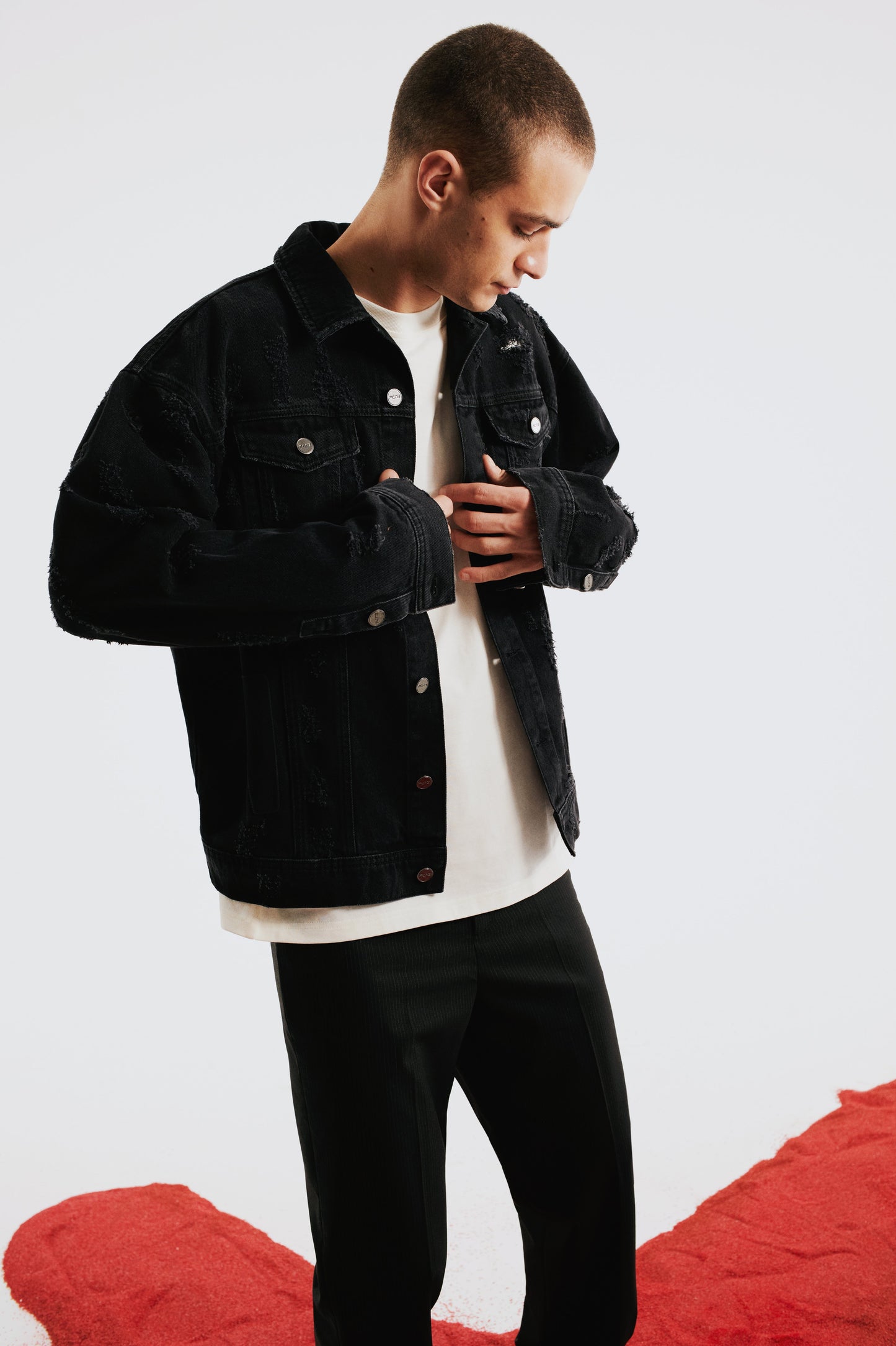 Boomerang Distressed Denim Jacket