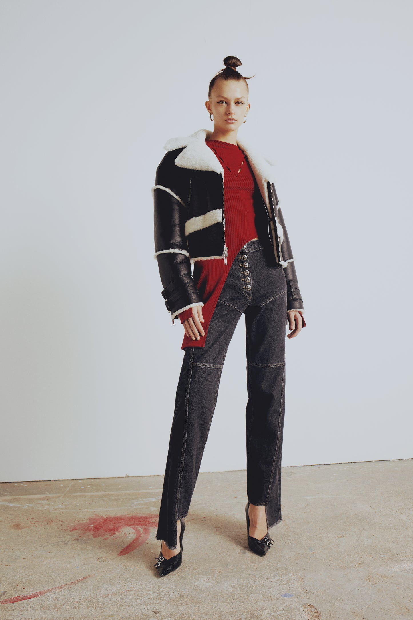 Your *itch Kürk Detaylı Deri Ceket