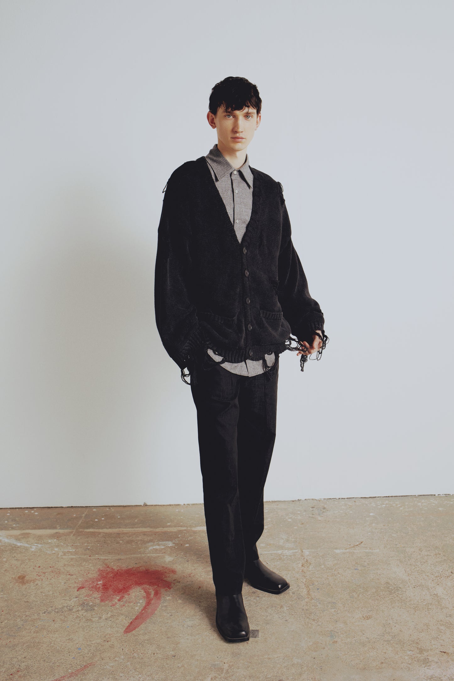 Your *itch Yırtık Görünümlü Triko Hırka