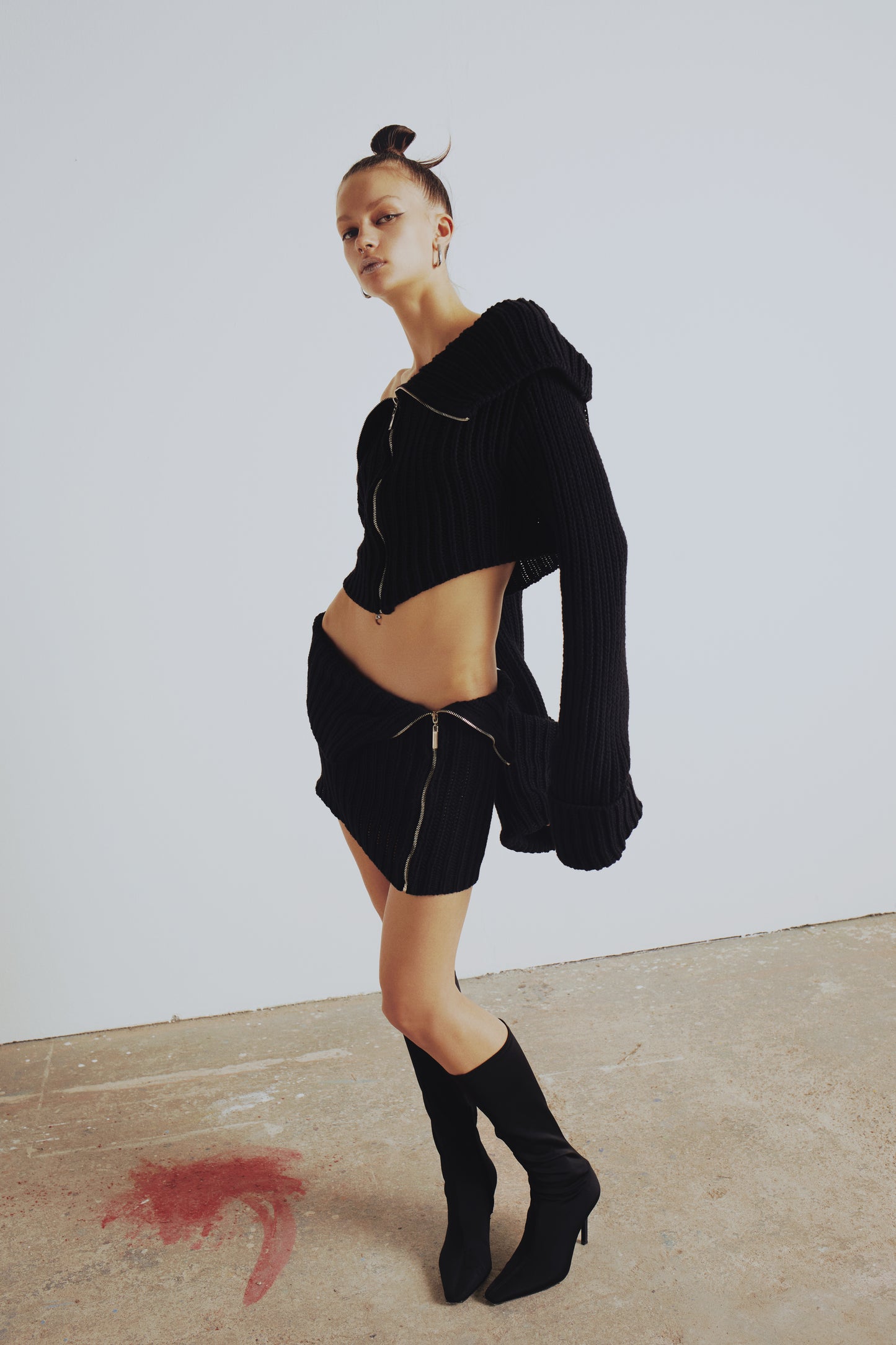 Your *itch Zipped Knit Skirt