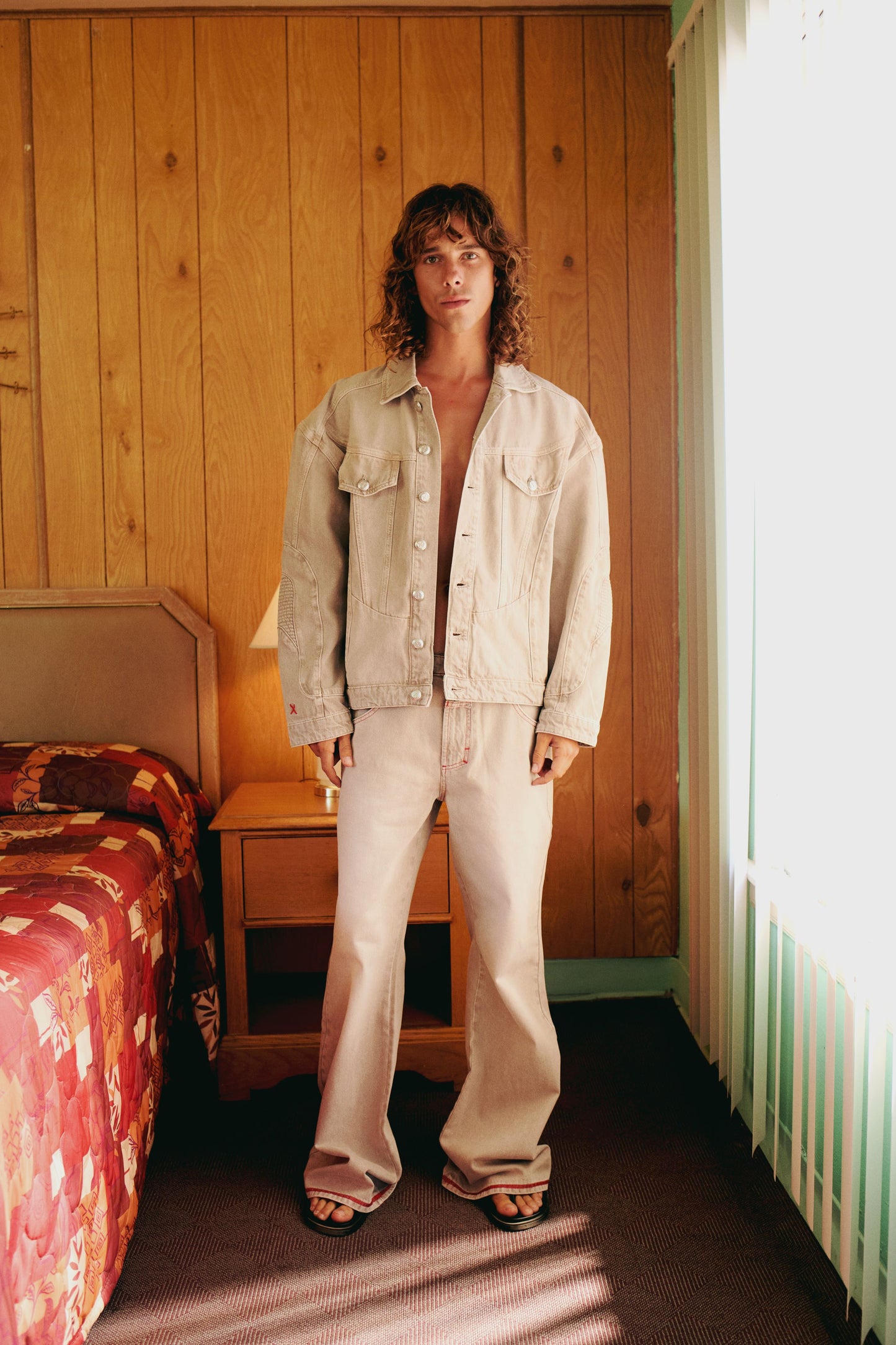 Day to Night in LA Soluk Görünümlü Denim Pantolon