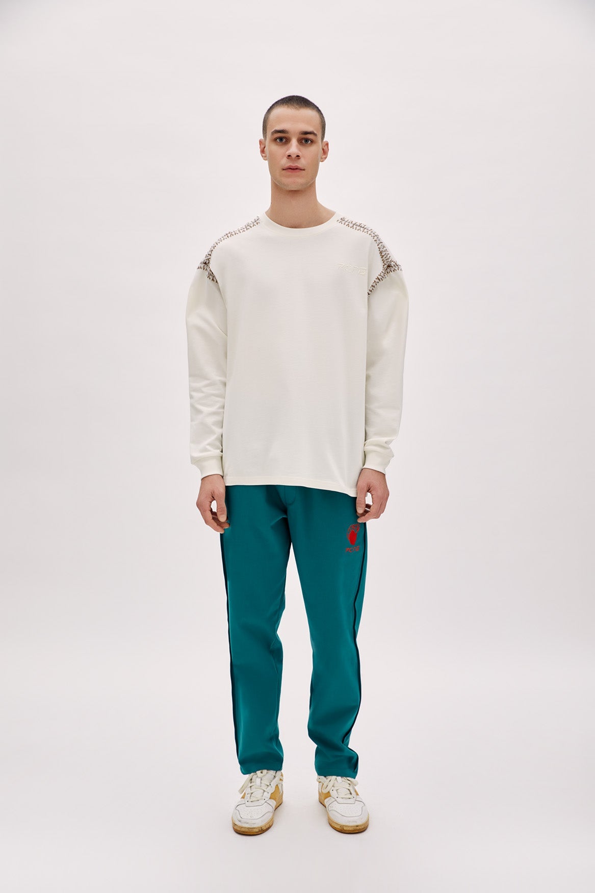 Boomerang Knit Detail T-shirt