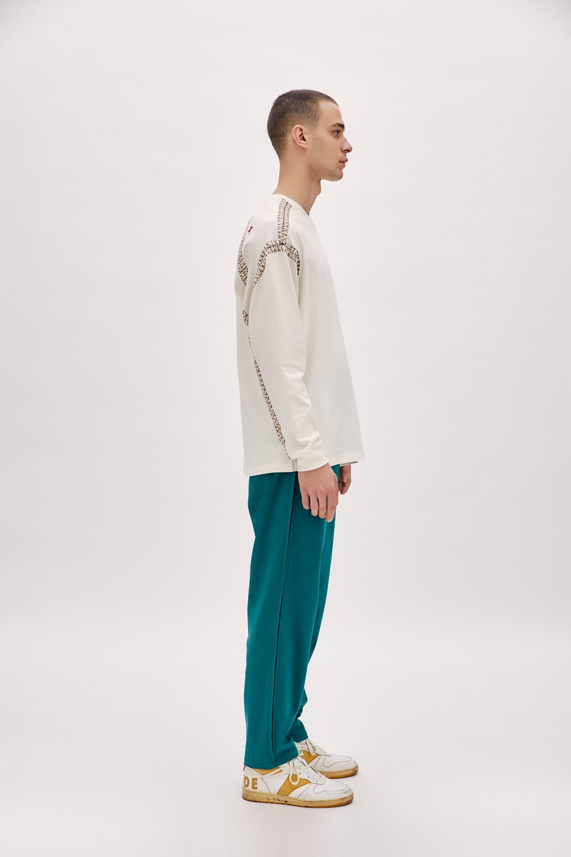 Boomerang Knit Detail T-shirt