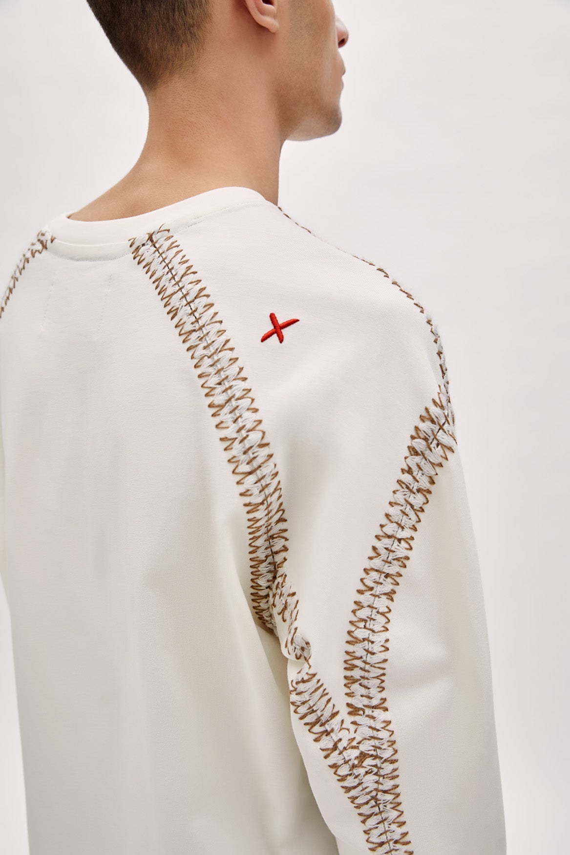 Boomerang Knit Detail T-shirt