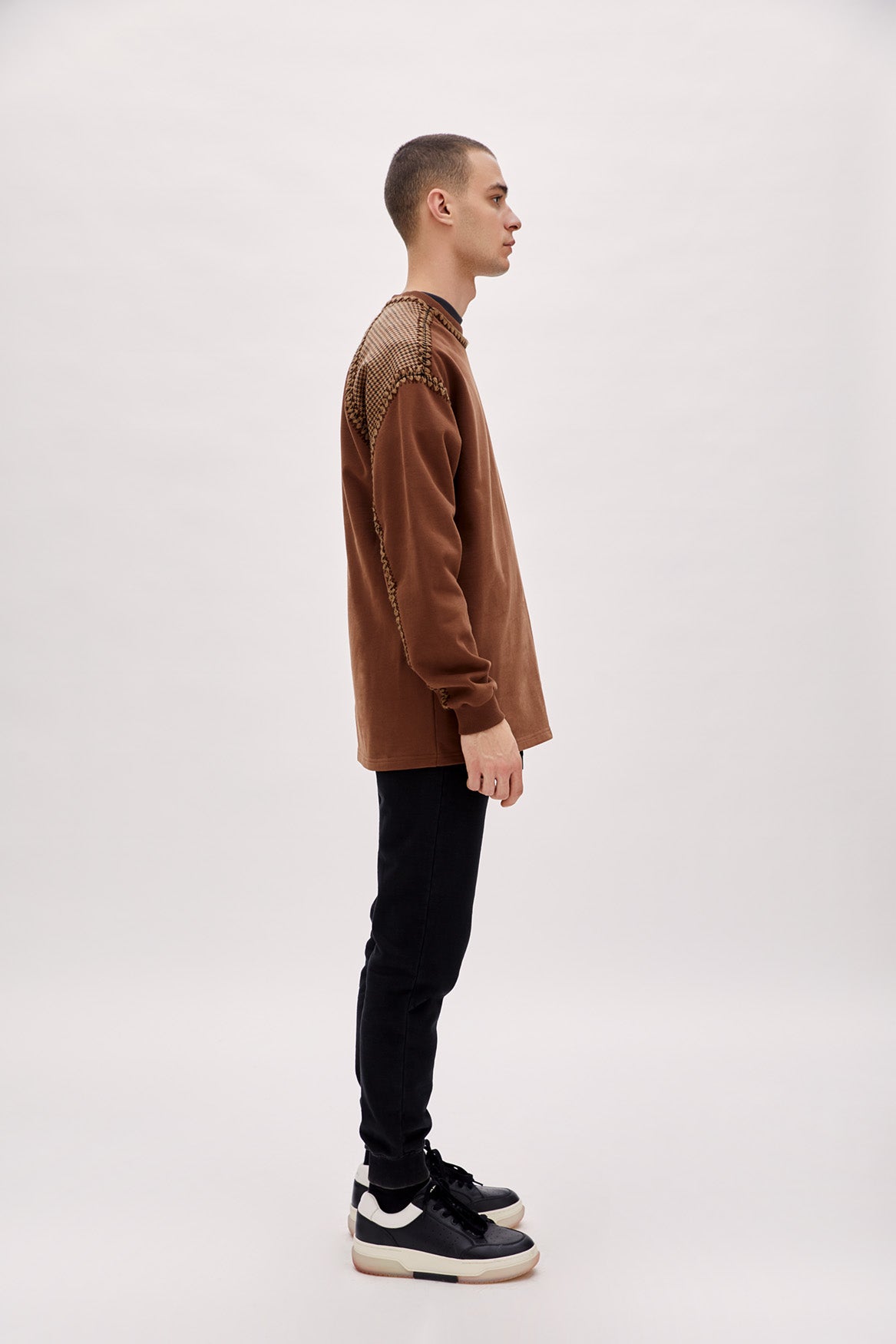 Boomerang Örgü Detaylı Sweatshirt