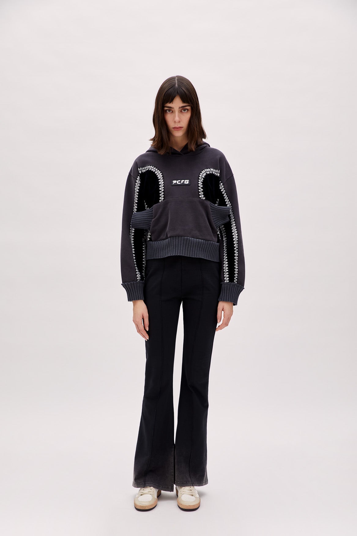 Boomerang Panelled Hoodie