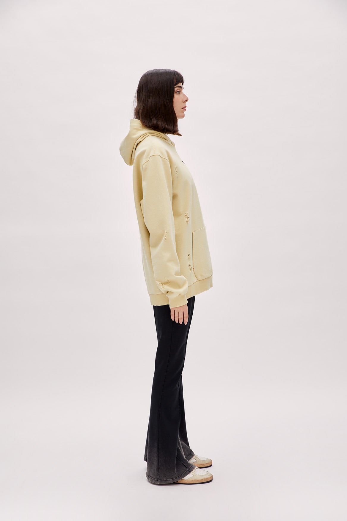 Boomerang Ripped Detail Women's Hoodie