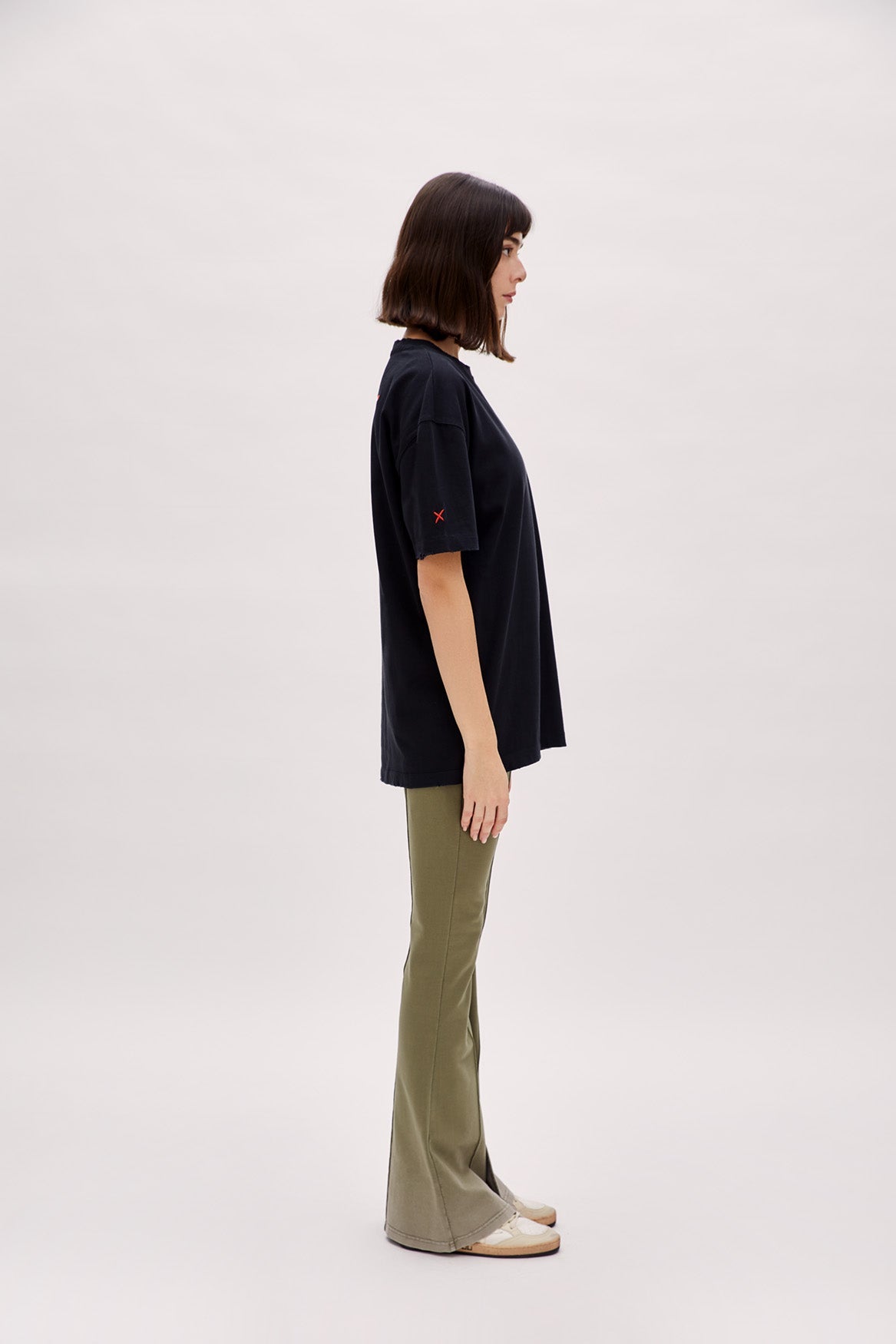 Boomerang Yırtık Detaylı Logolu Tişört