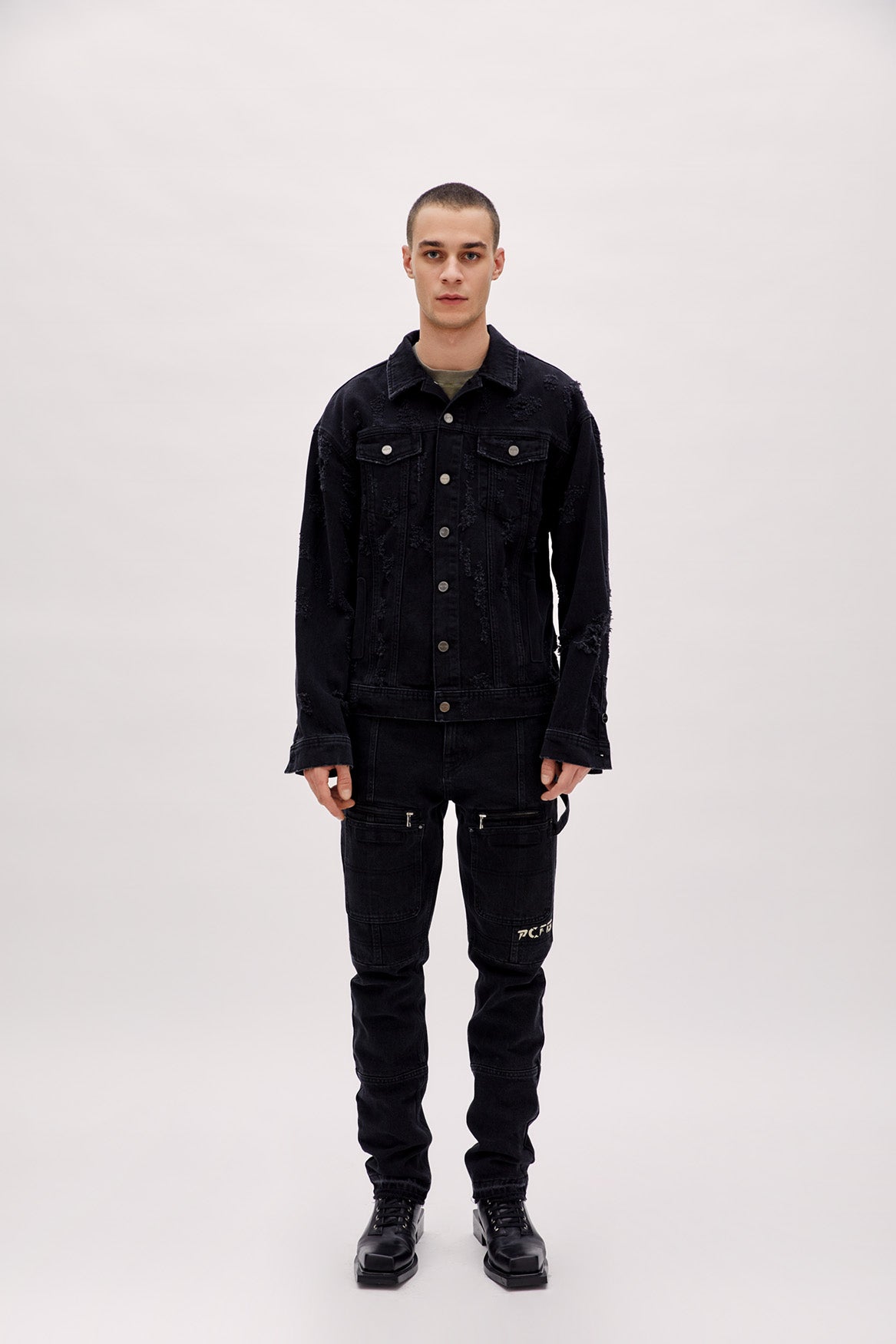 Boomerang Distressed Denim Jacket