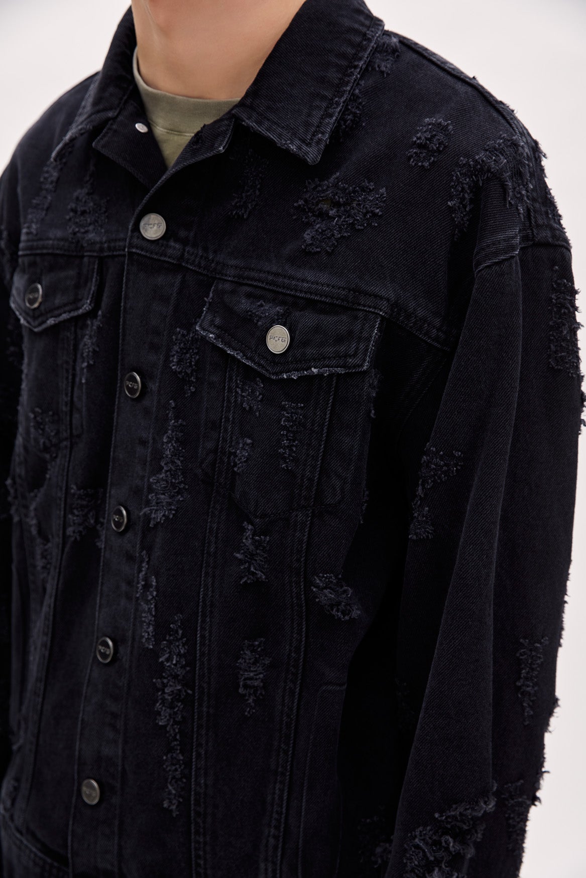 Boomerang Distressed Denim Jacket