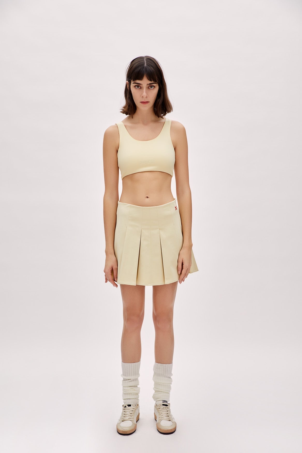 Boomerang Pleated Skirt