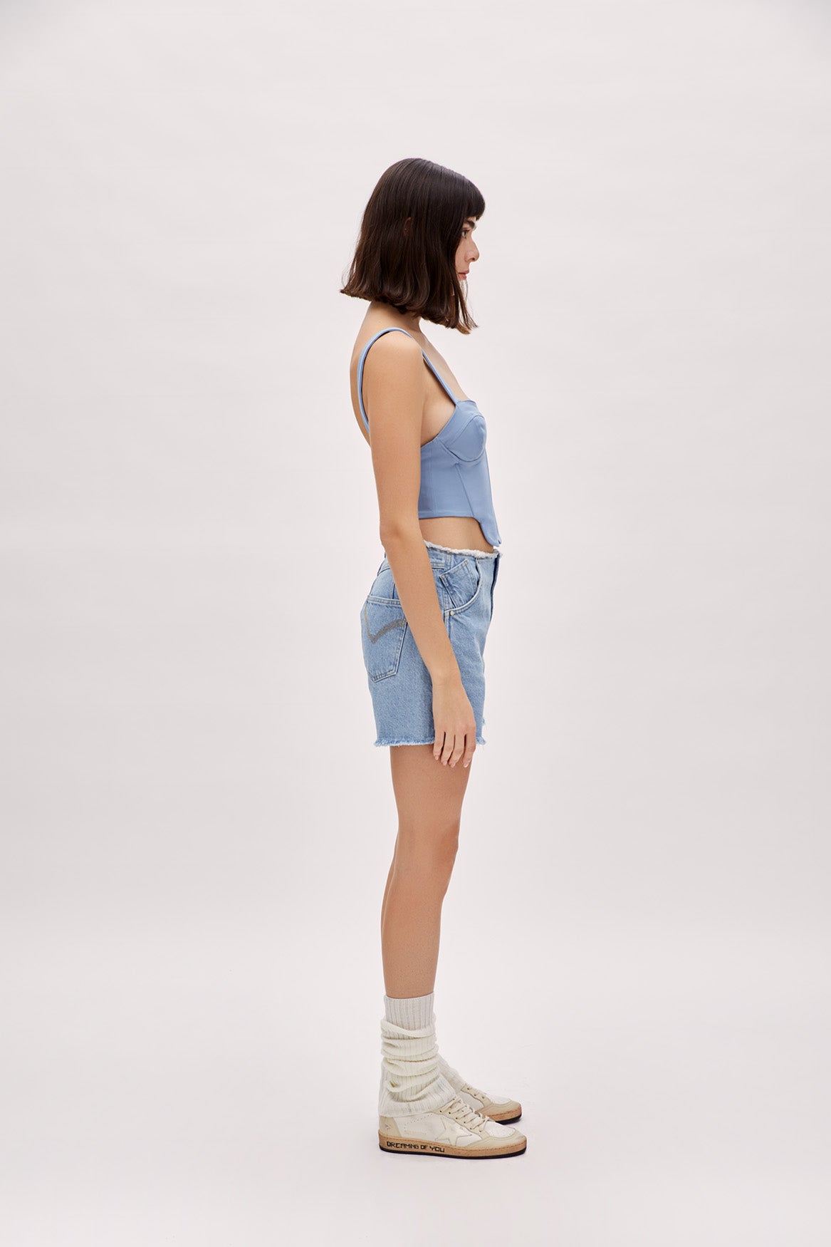 Boomerang Woven Corset Top