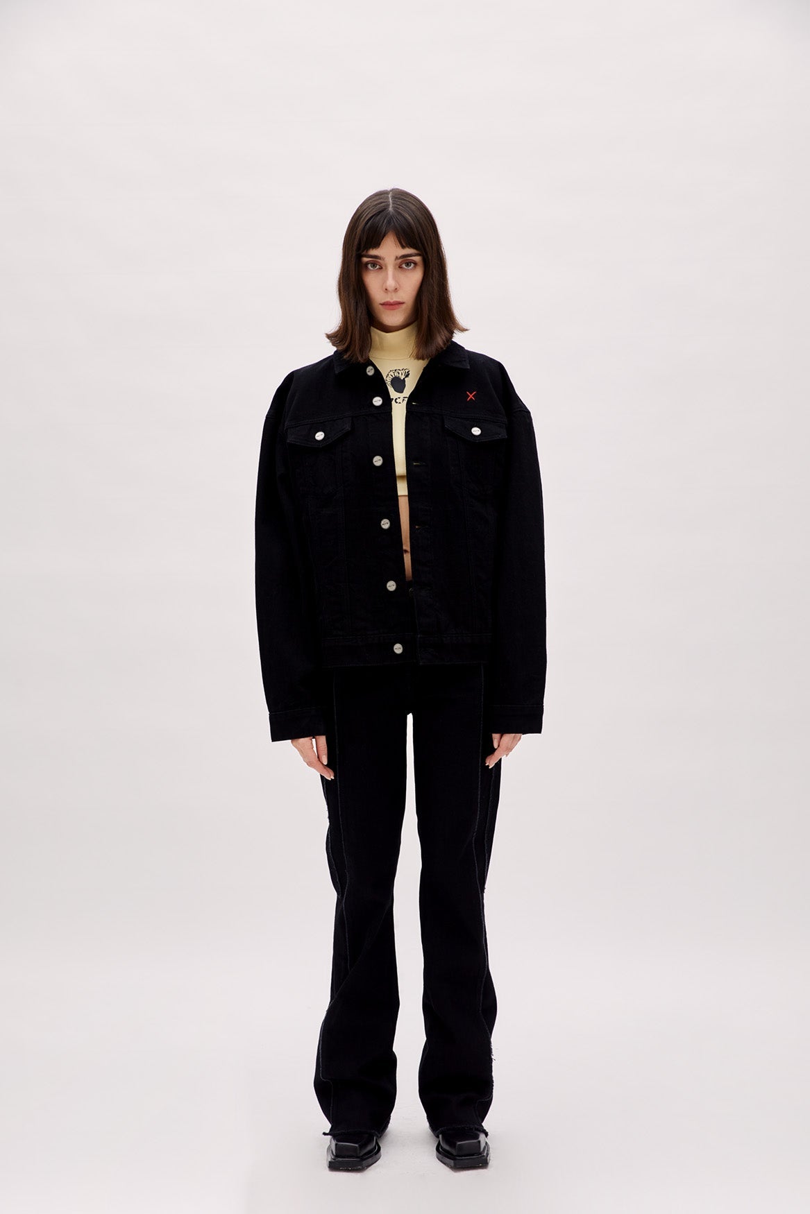 Boomerang Logolu Denim Ceket