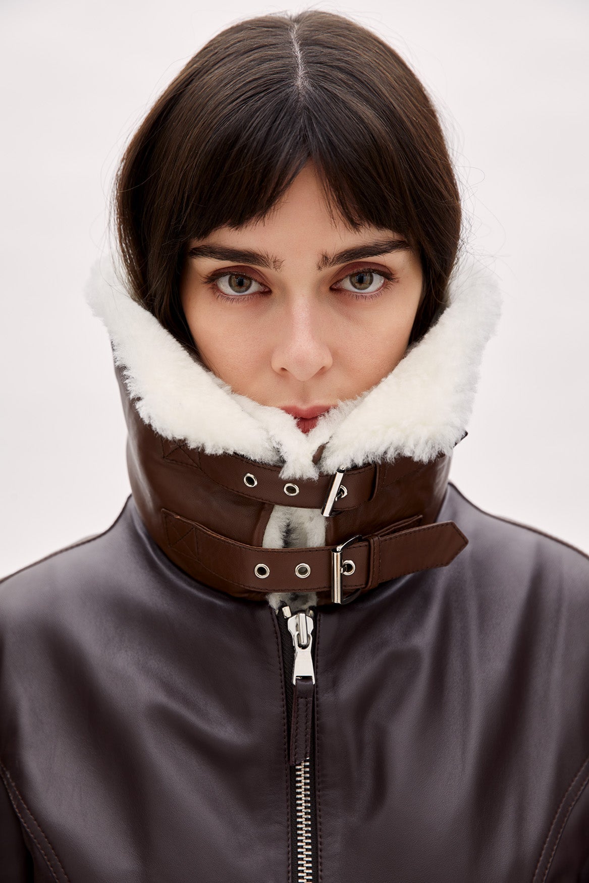 Boomerang Çift Yaka Deri Ceket