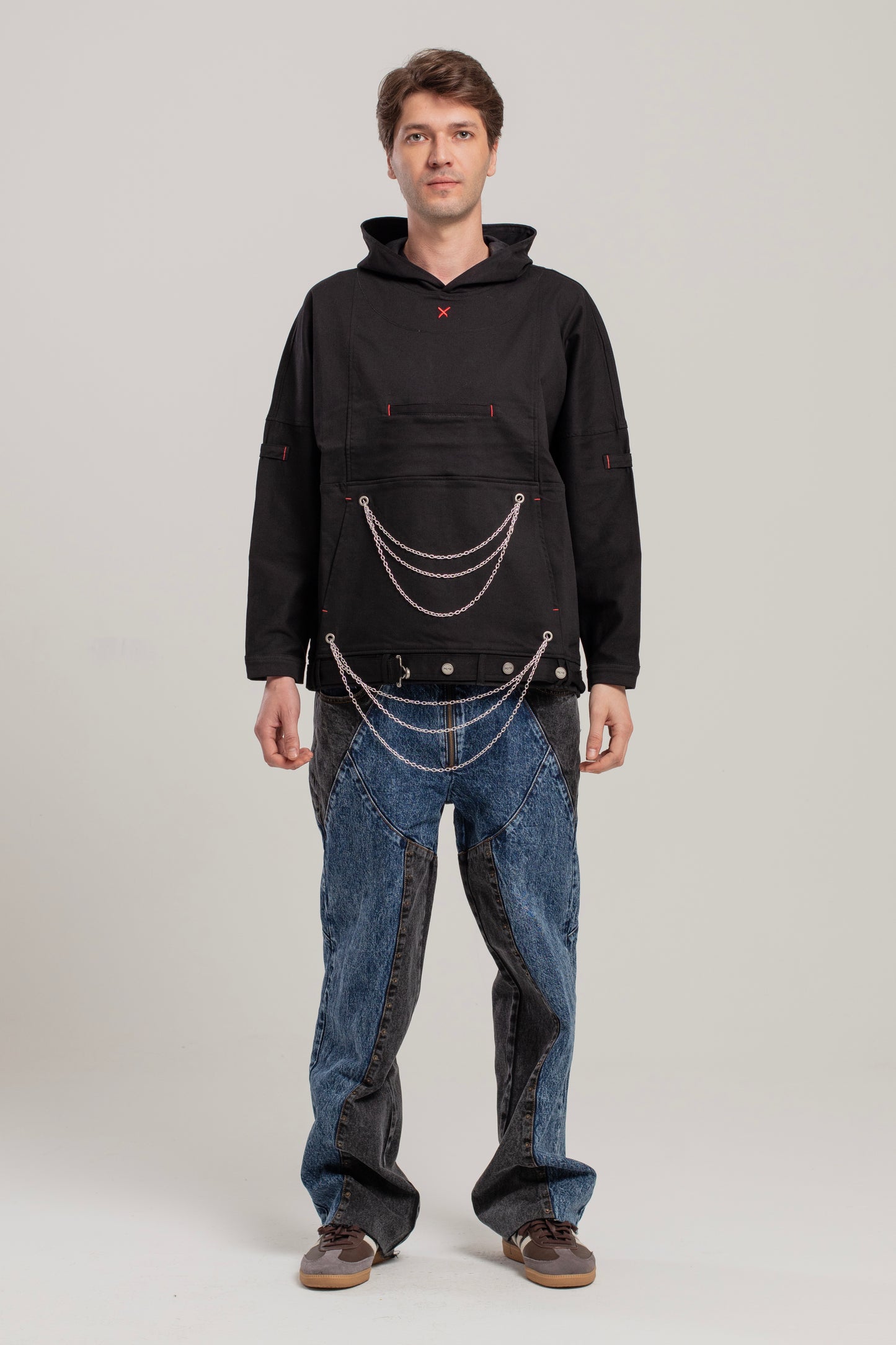 Free Heaven Zincir Detaylı Hoodie