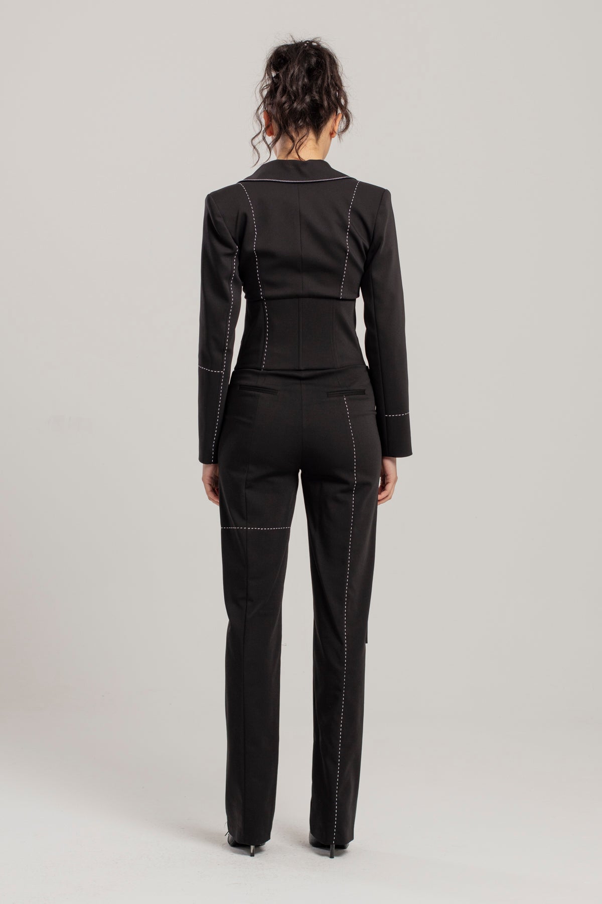 Free Heaven Dikiş Detaylı Korseli Blazer