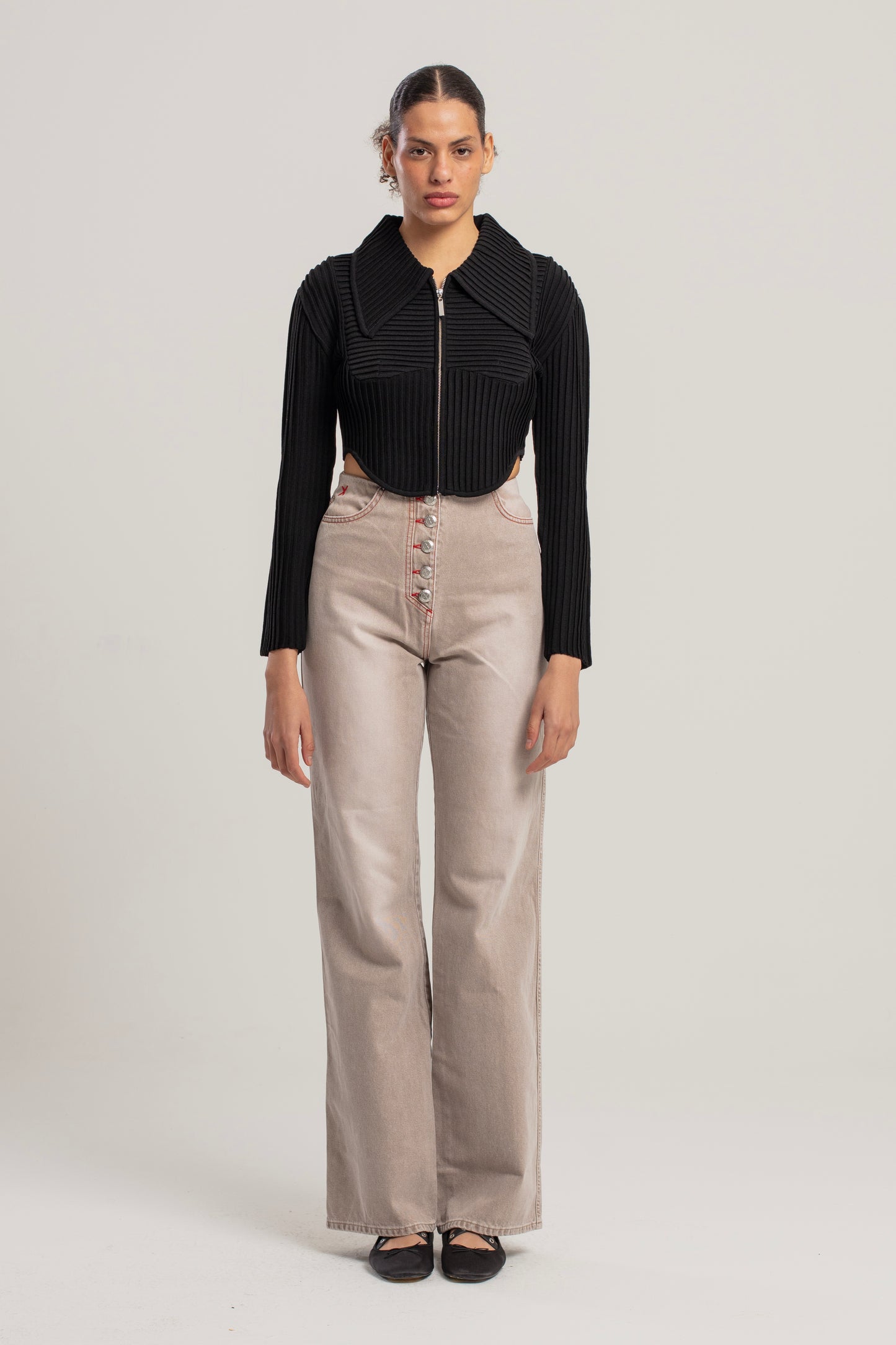 Day to Night in LA Regular Fit Flare Denim Pantolon