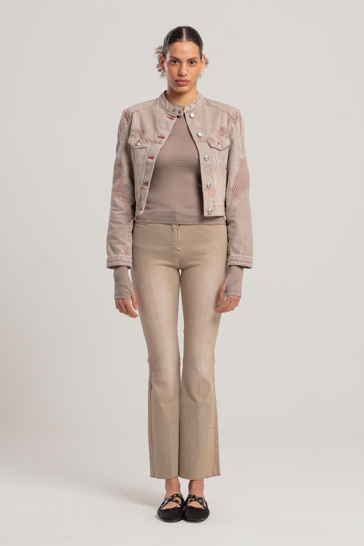 Day To Night In La Sheer Long-Sleeve Top