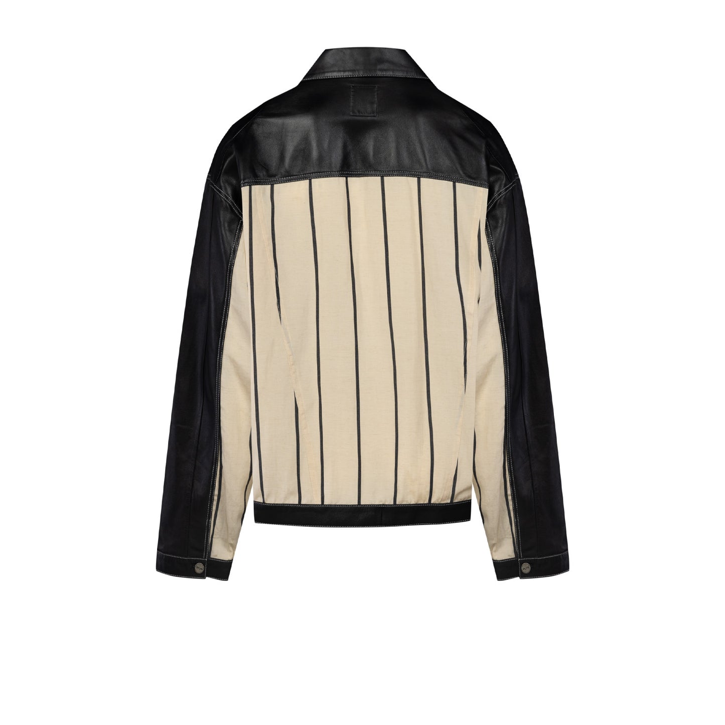 Free Heaven Kutnia Çizgili Vegan Deri Ceket