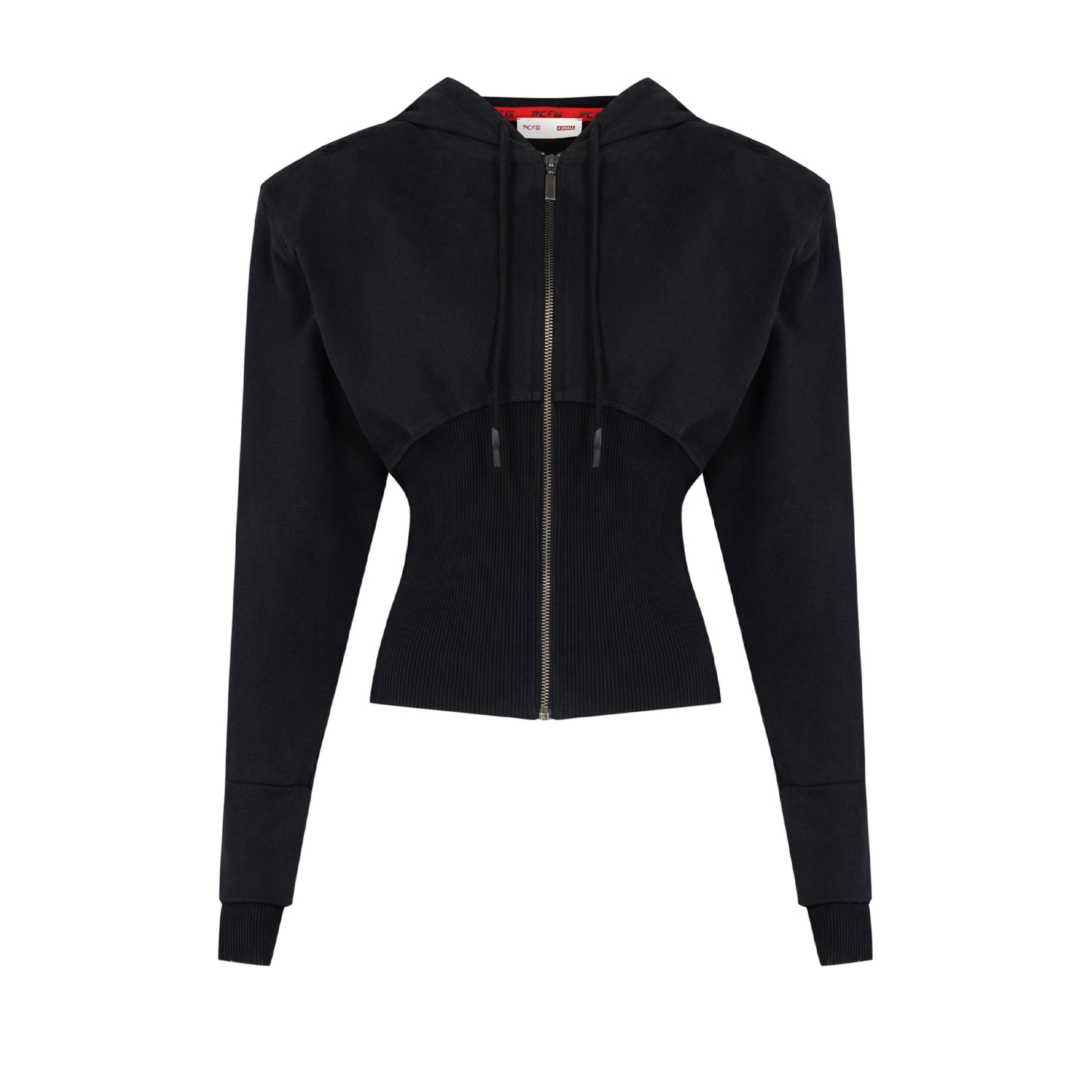 Your *itch Korse Detaylı Fermuarlı Hoodie