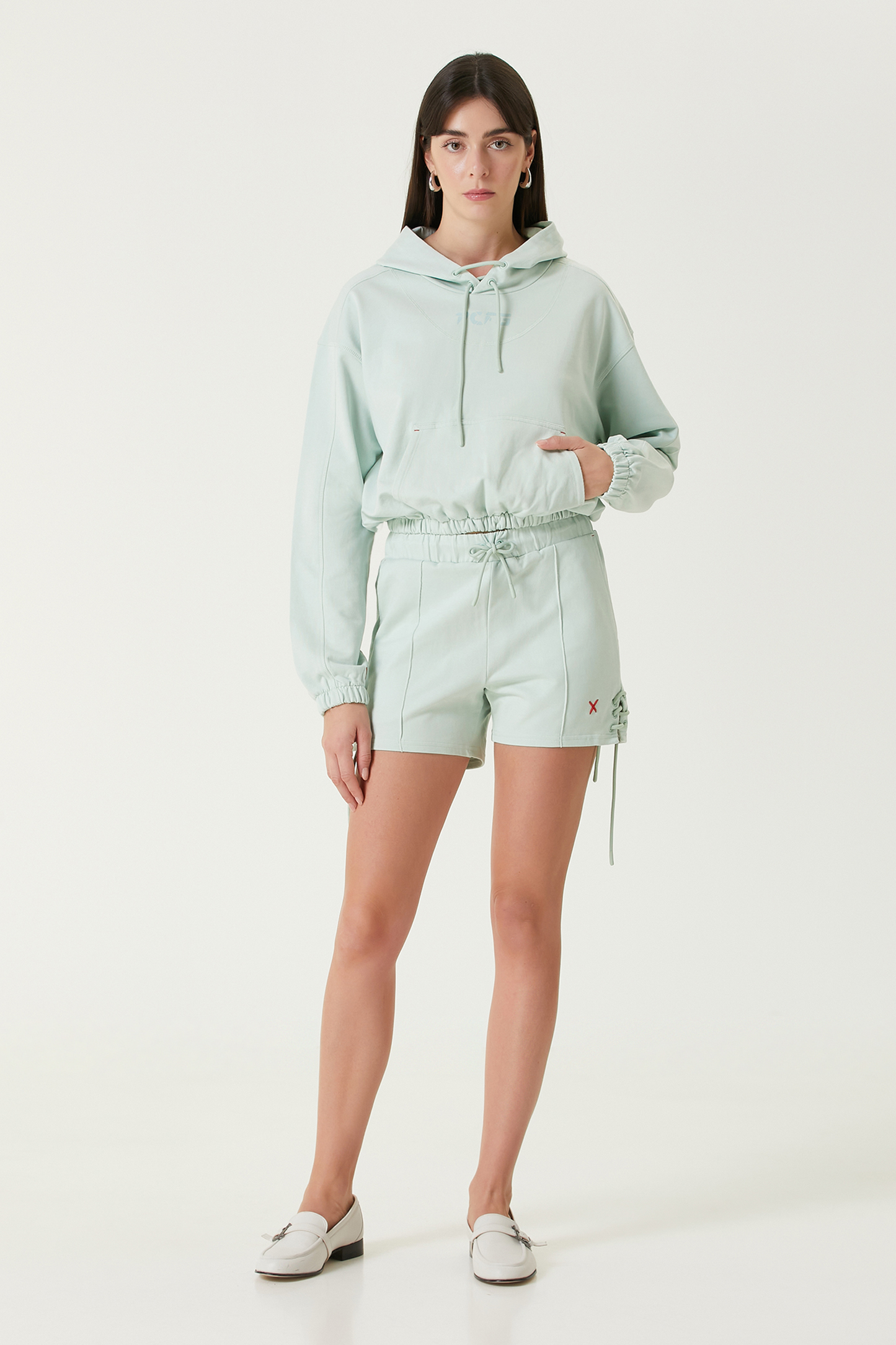 Free Heaven Crop Hoodie