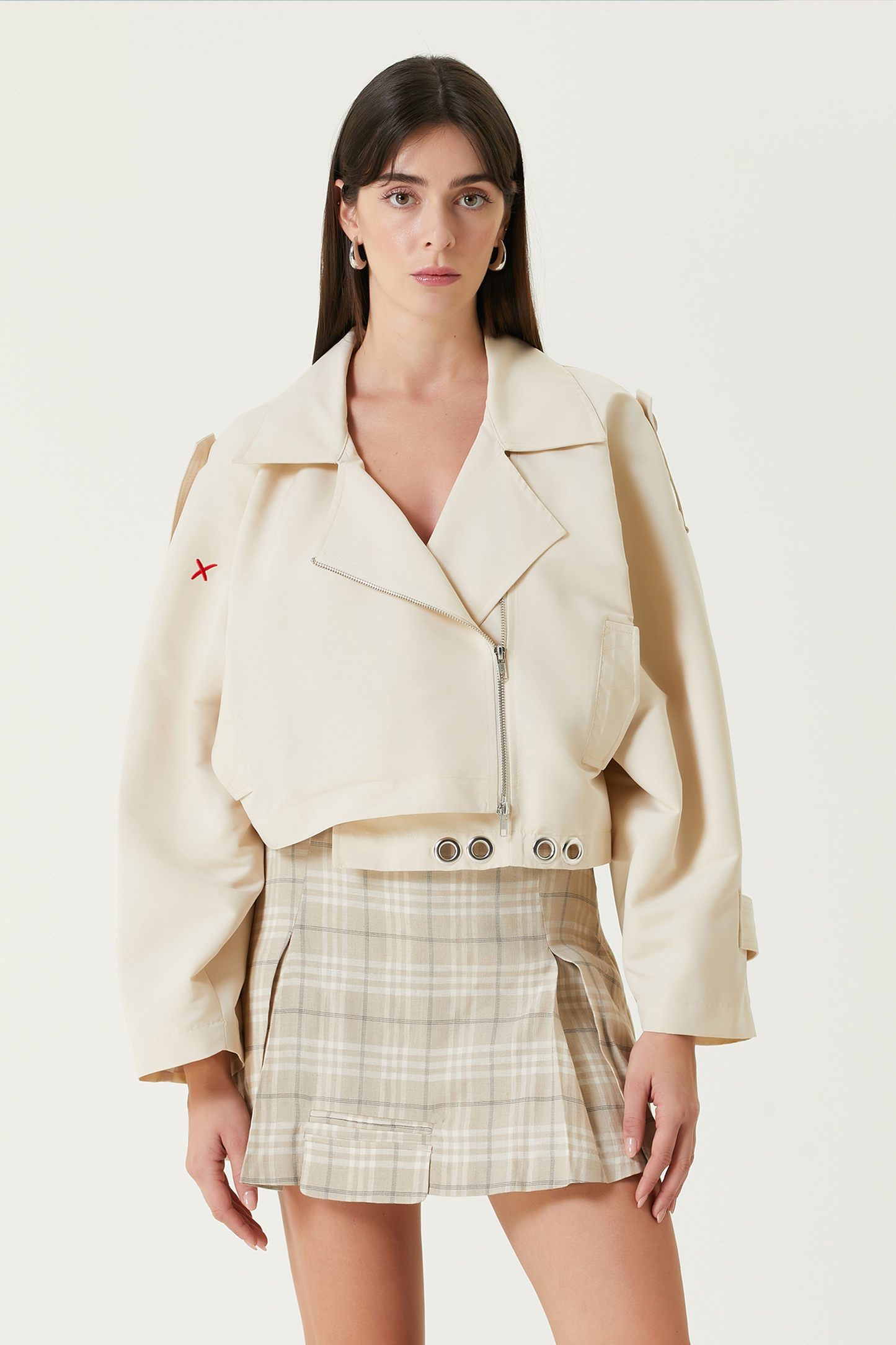 Free Heaven Cropped Trenchcoat