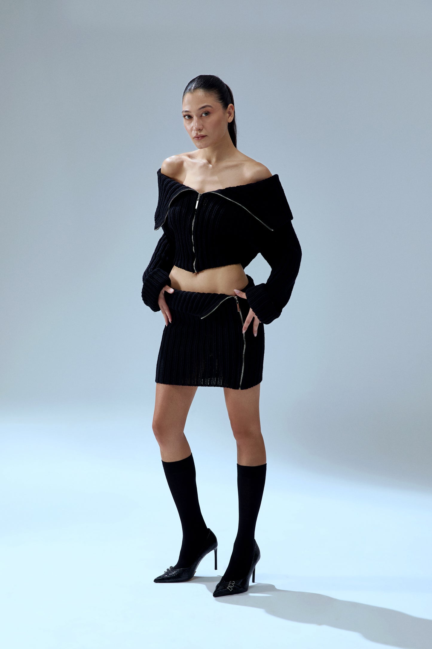 Your *itch Zipped Knit Skirt