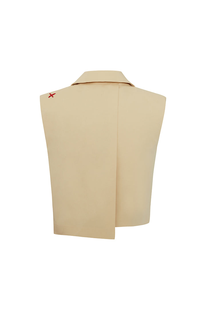 Boomerang Woven Crop Vest