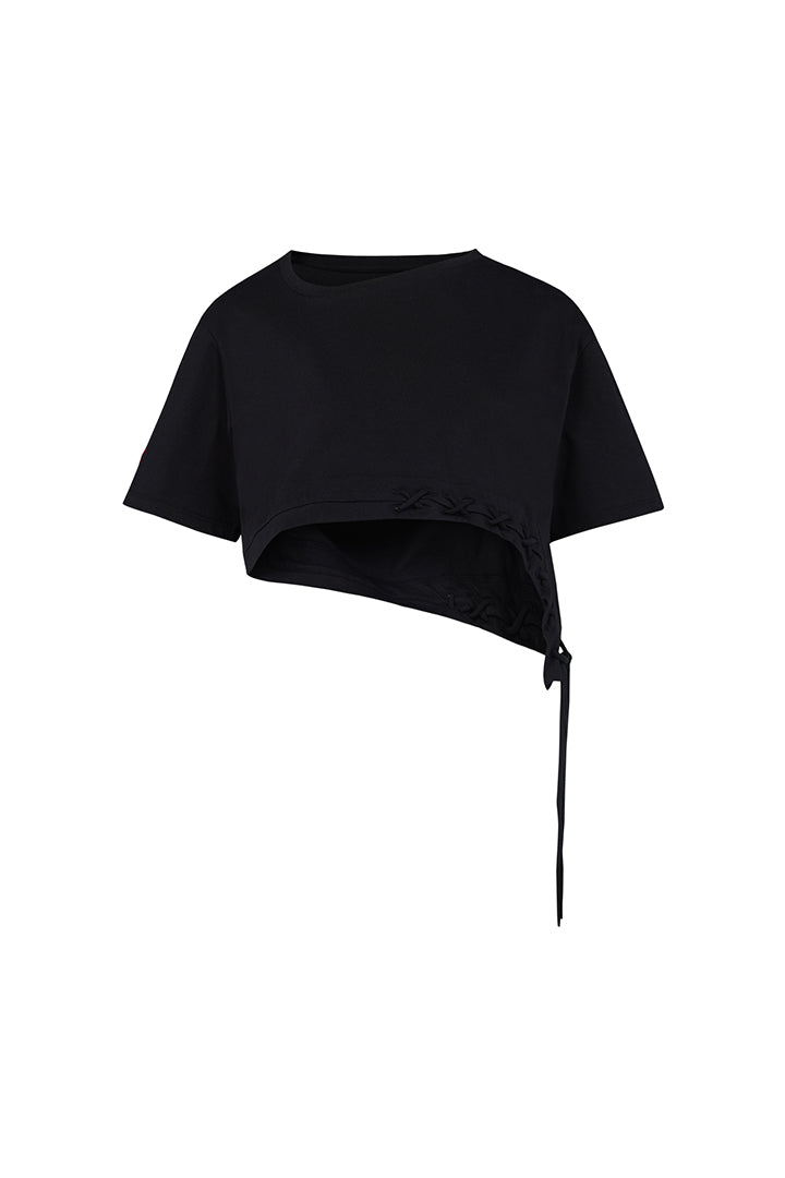 Free Heaven Bağcık Detaylı Kısa Tişört