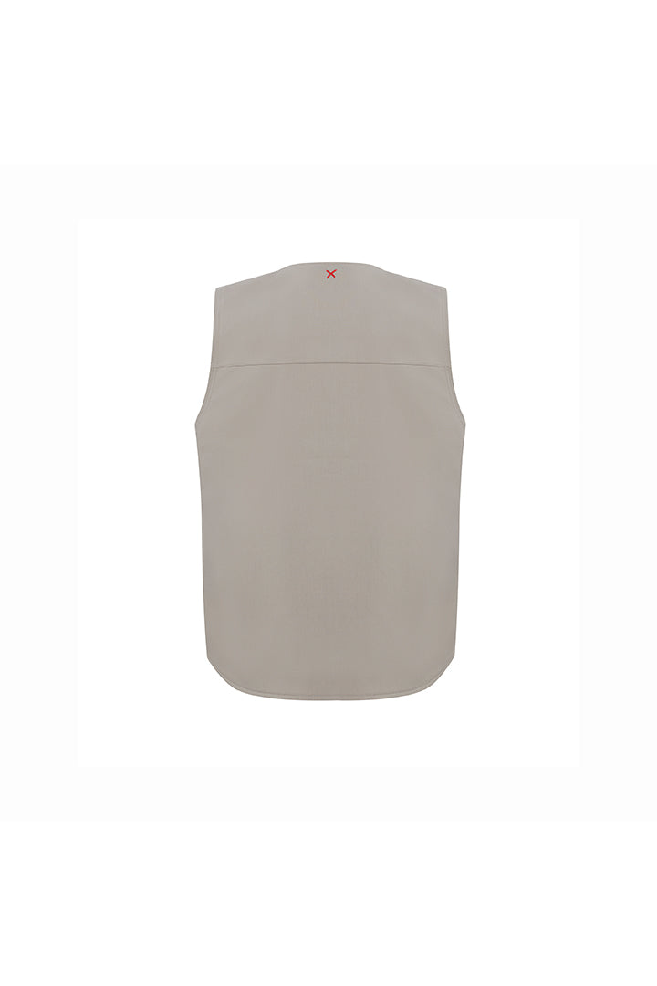 Day to Night in LA Fermuar Detaylı Dokuma Yelek