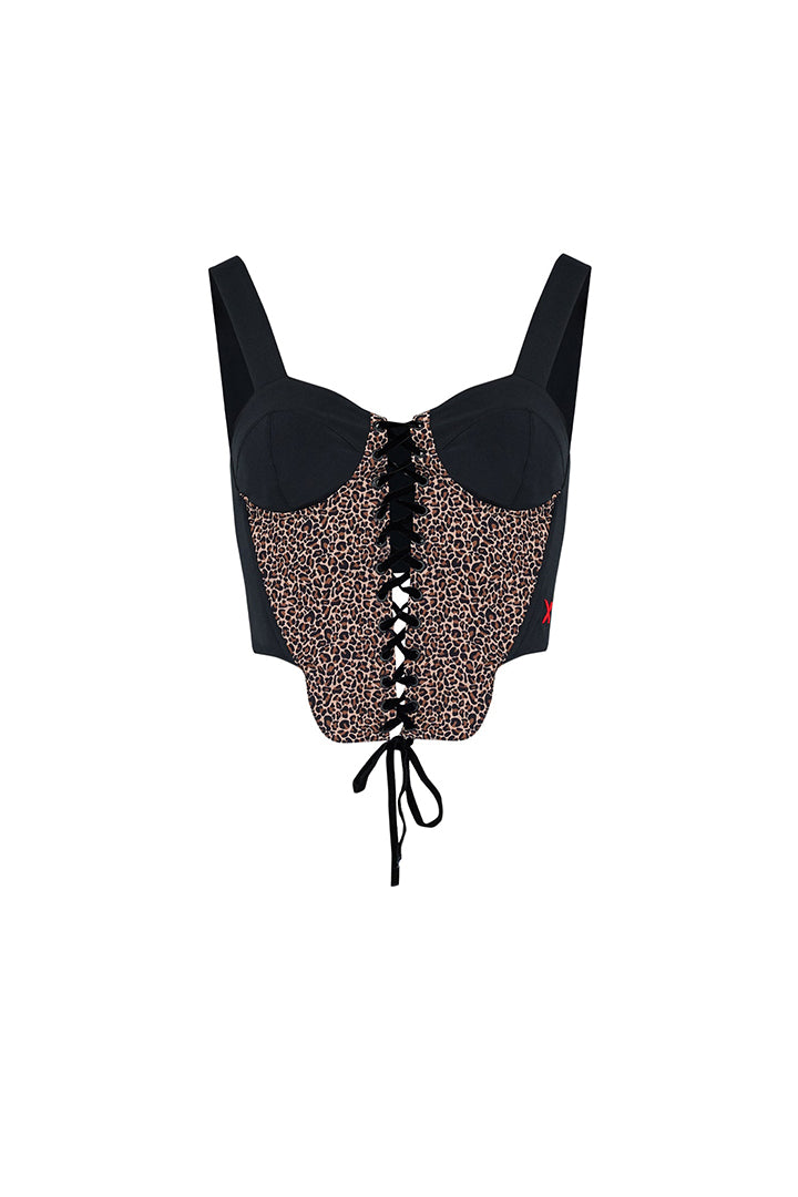 Free Heaven Leopar Korse Üst