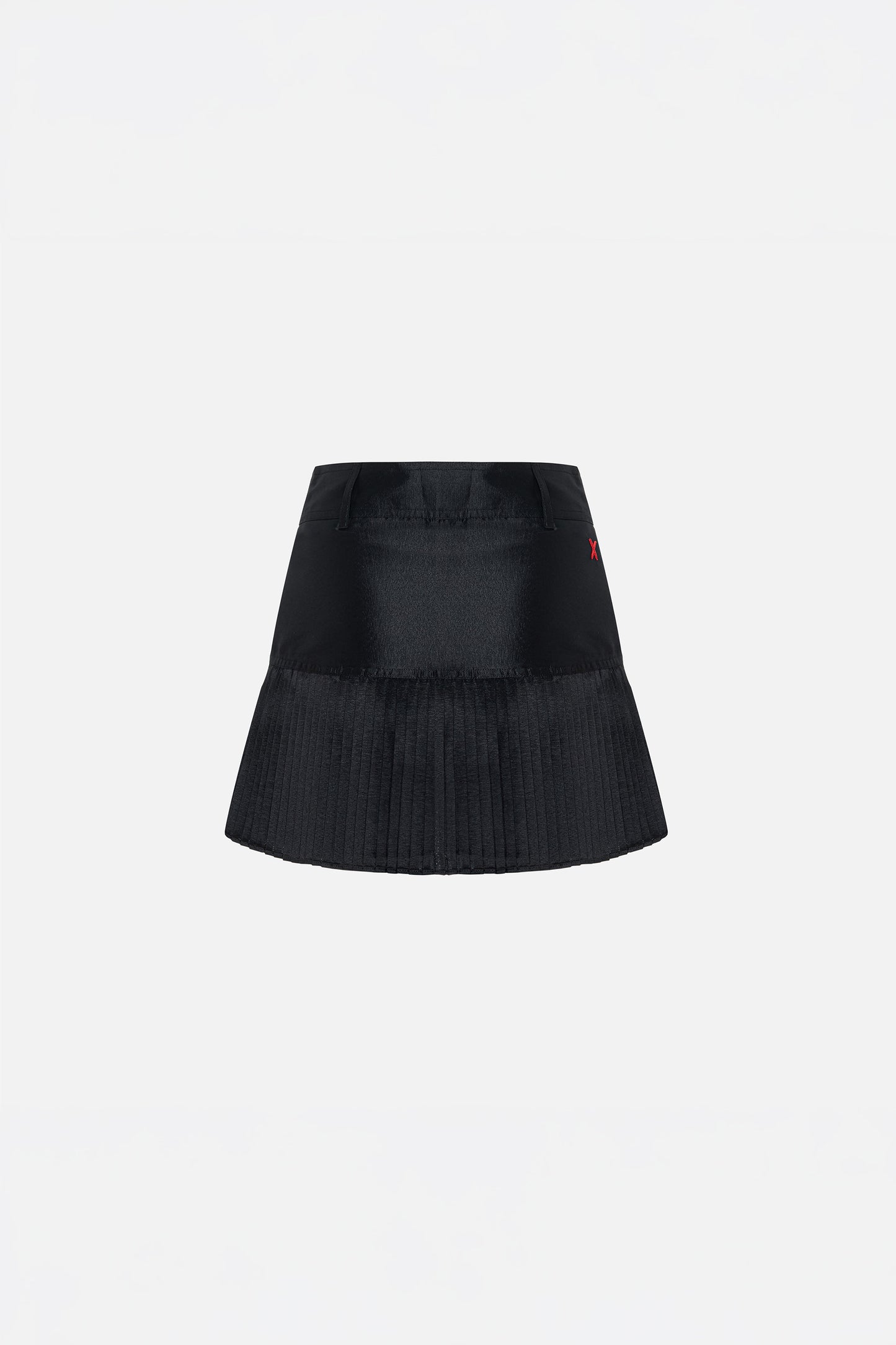 The Party Edit Belted Pleated Mini Skirt