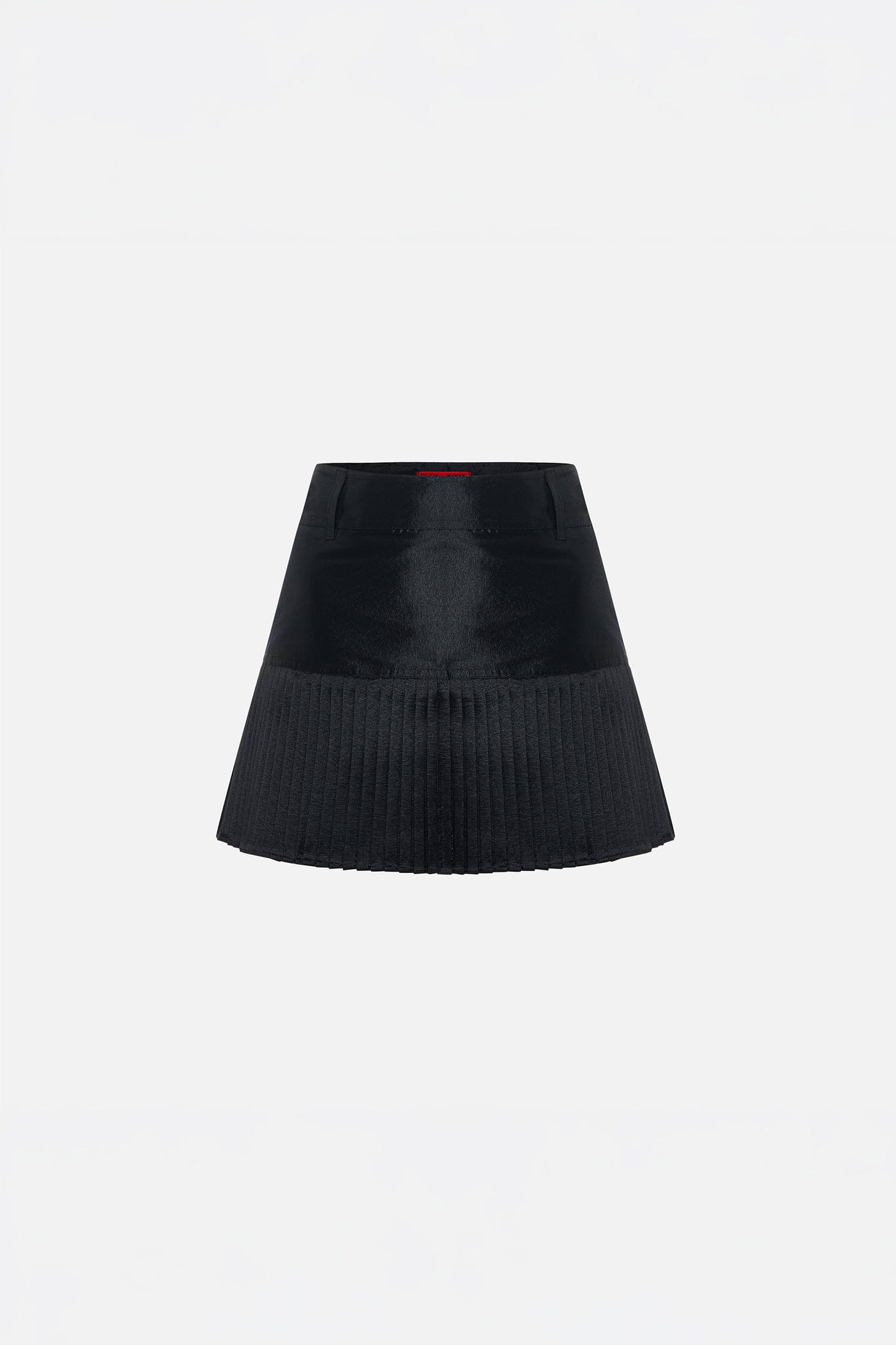 The Party Edit Belted Pleated Mini Skirt