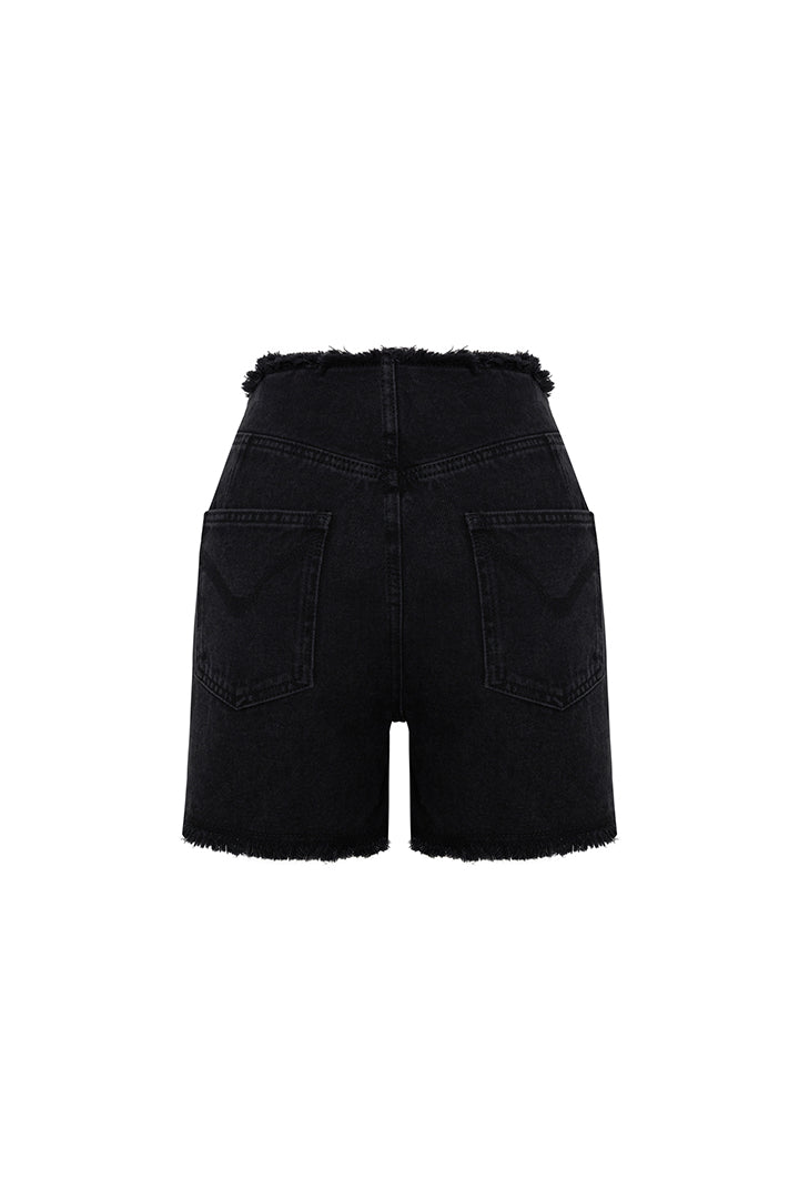 Boomerang High Waist Denim Shorts