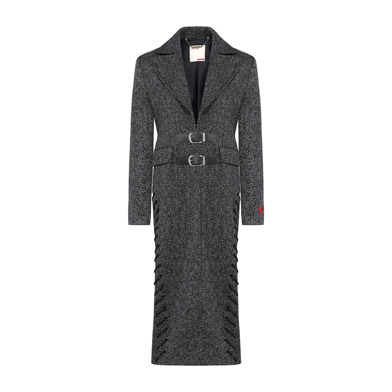 YOUR *ITCH CASHMERE BLEND LONG OVERCOAT - GREY