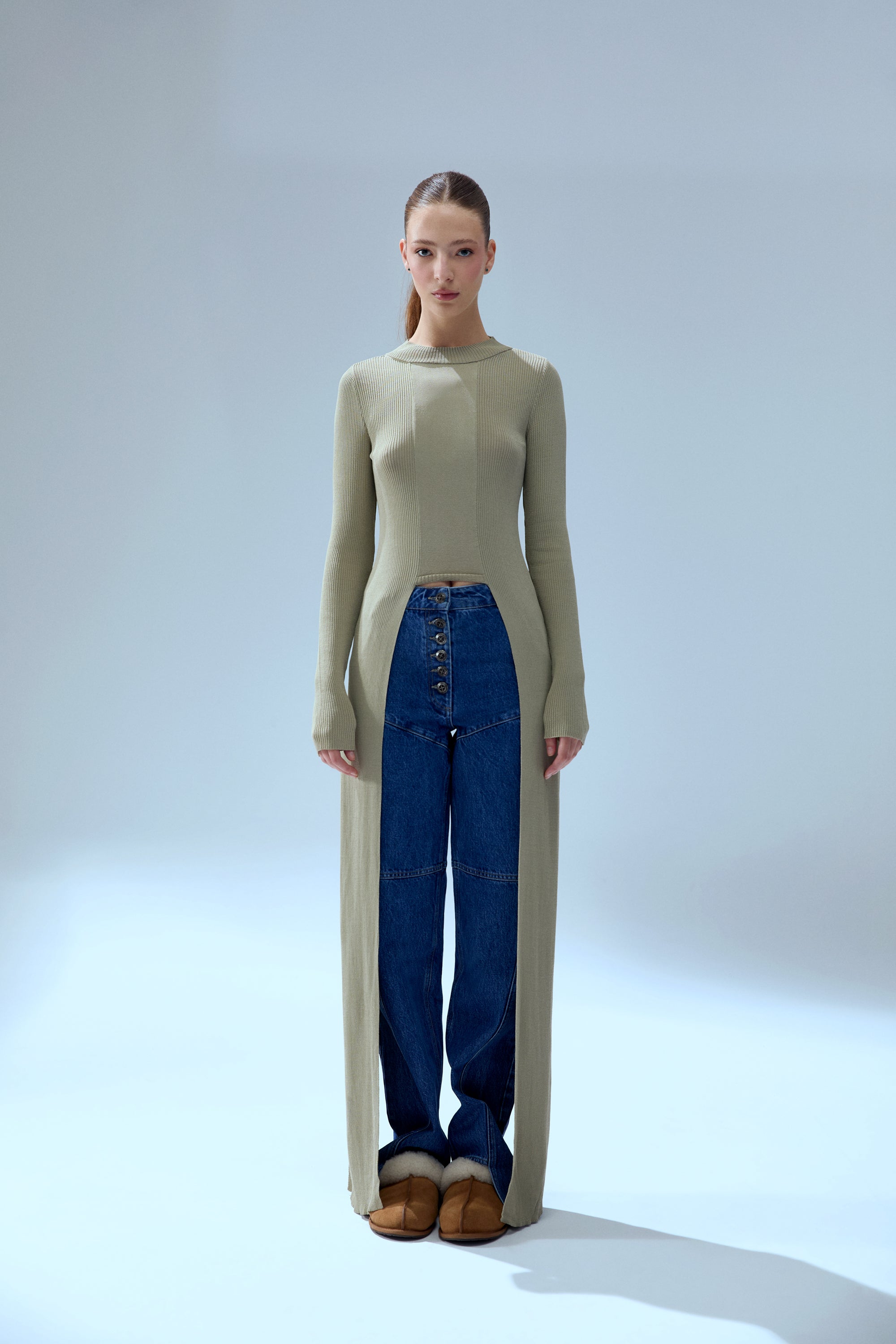 YOUR *ITCH TAILED KNIT TOP - STRING