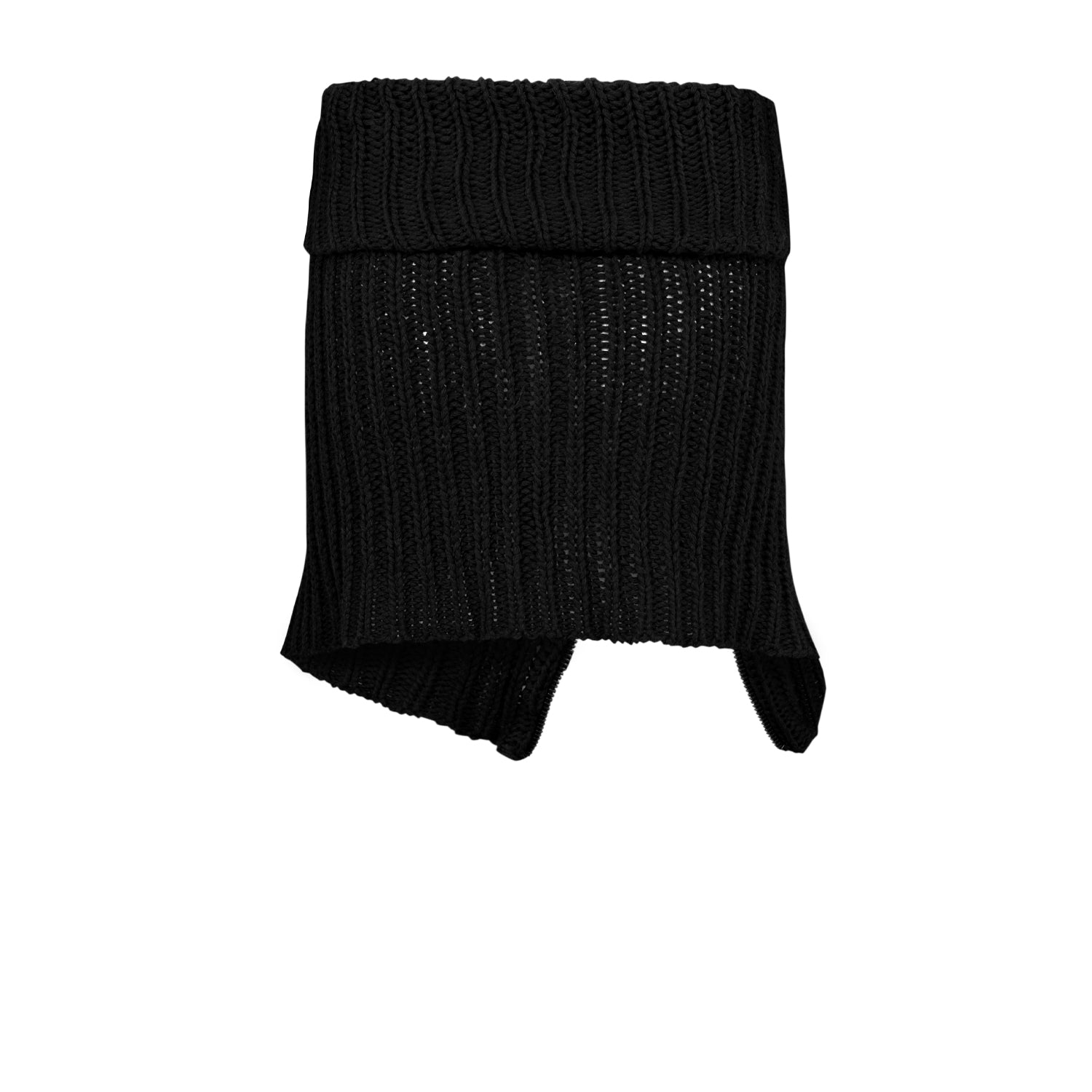 YOUR *ITCH ZIPPED KNIT SKIRT - BLACK